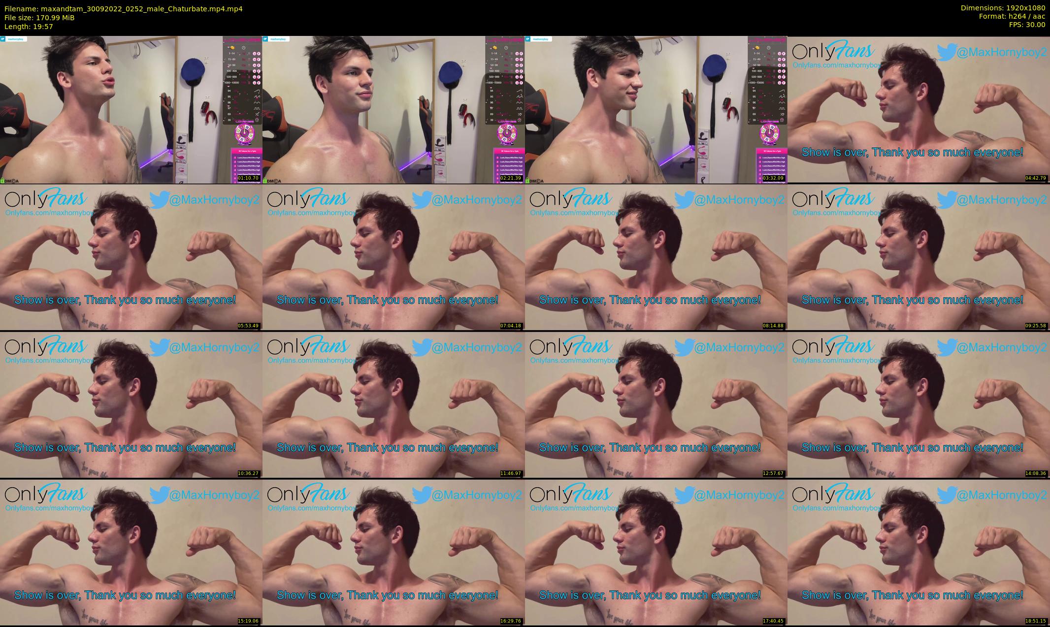 maxandtam — 20 minute Chaturbate couple cam show recording, 1080p, Sep 30, 2022