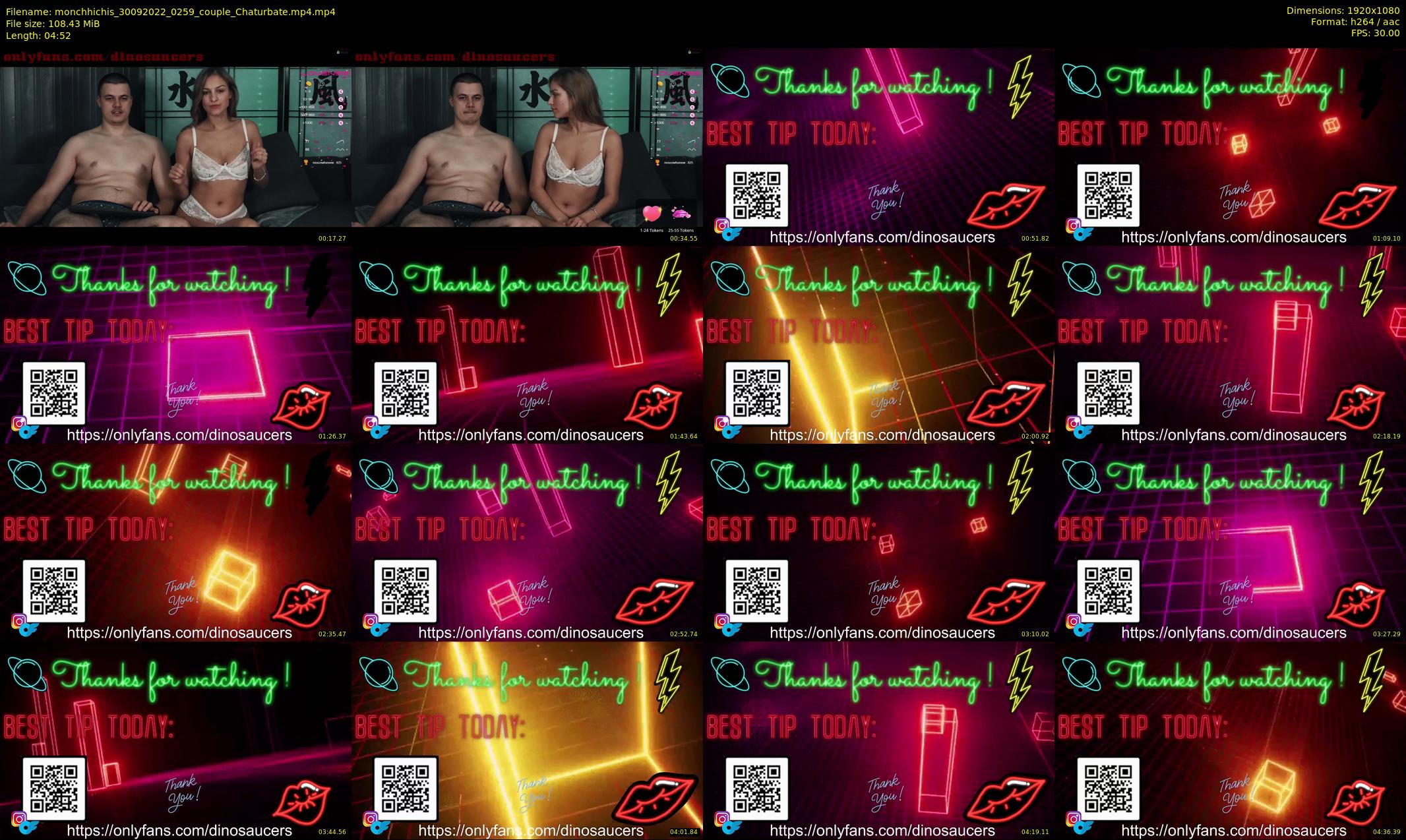 monchhichis — 5 minute Chaturbate couple cam show recording, 1080p, Sep 30, 2022