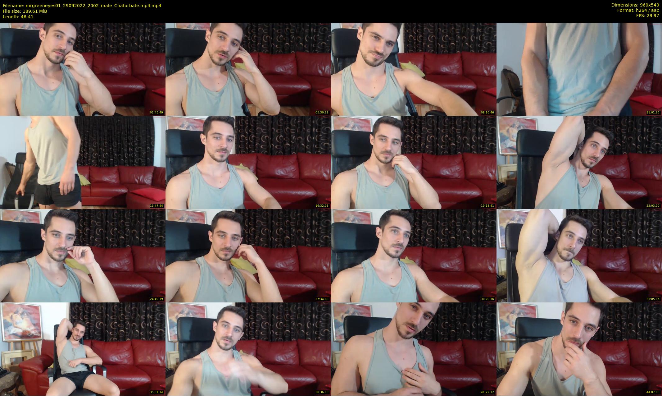 mrgreeneyes01 — 47 minute Chaturbate male cam show recording, 480p, Sep 29, 2022