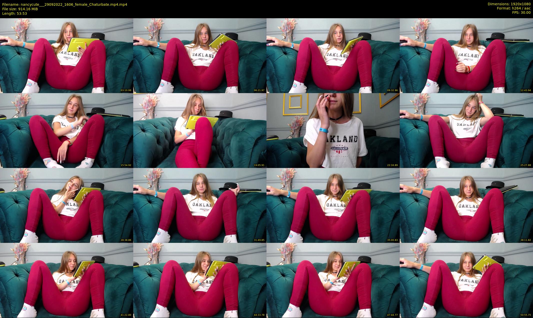 nancycute__ — 54 minute Chaturbate female cam show recording, 1080p, Sep 29, 2022