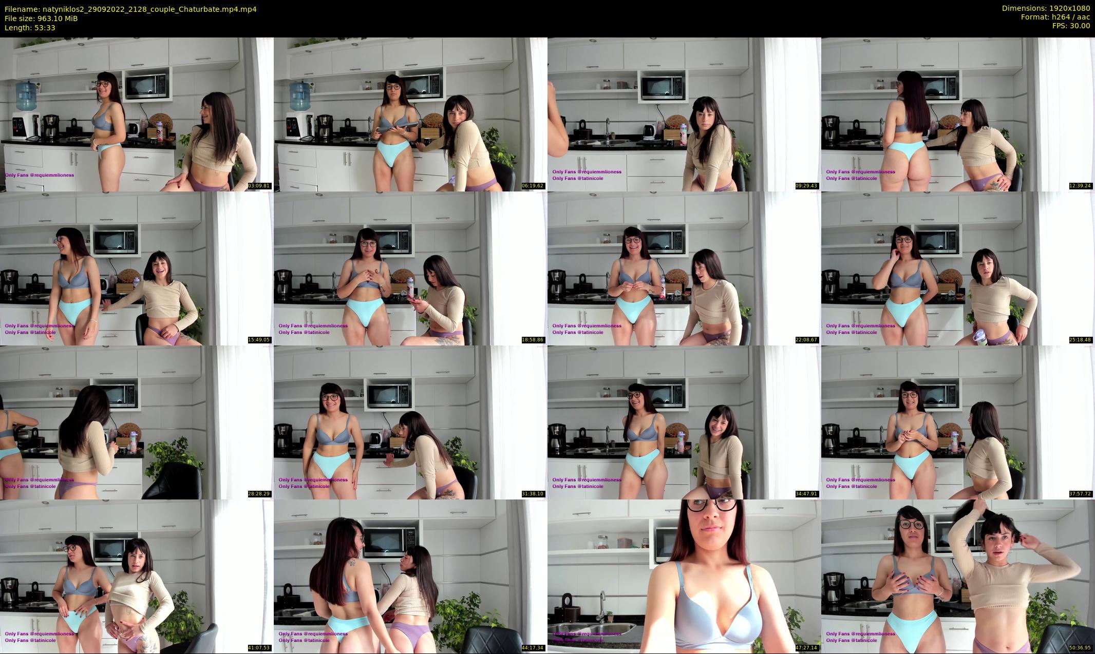 natyniklos2 — 54 minute Chaturbate couple cam show recording, 1080p, Sep 29, 2022