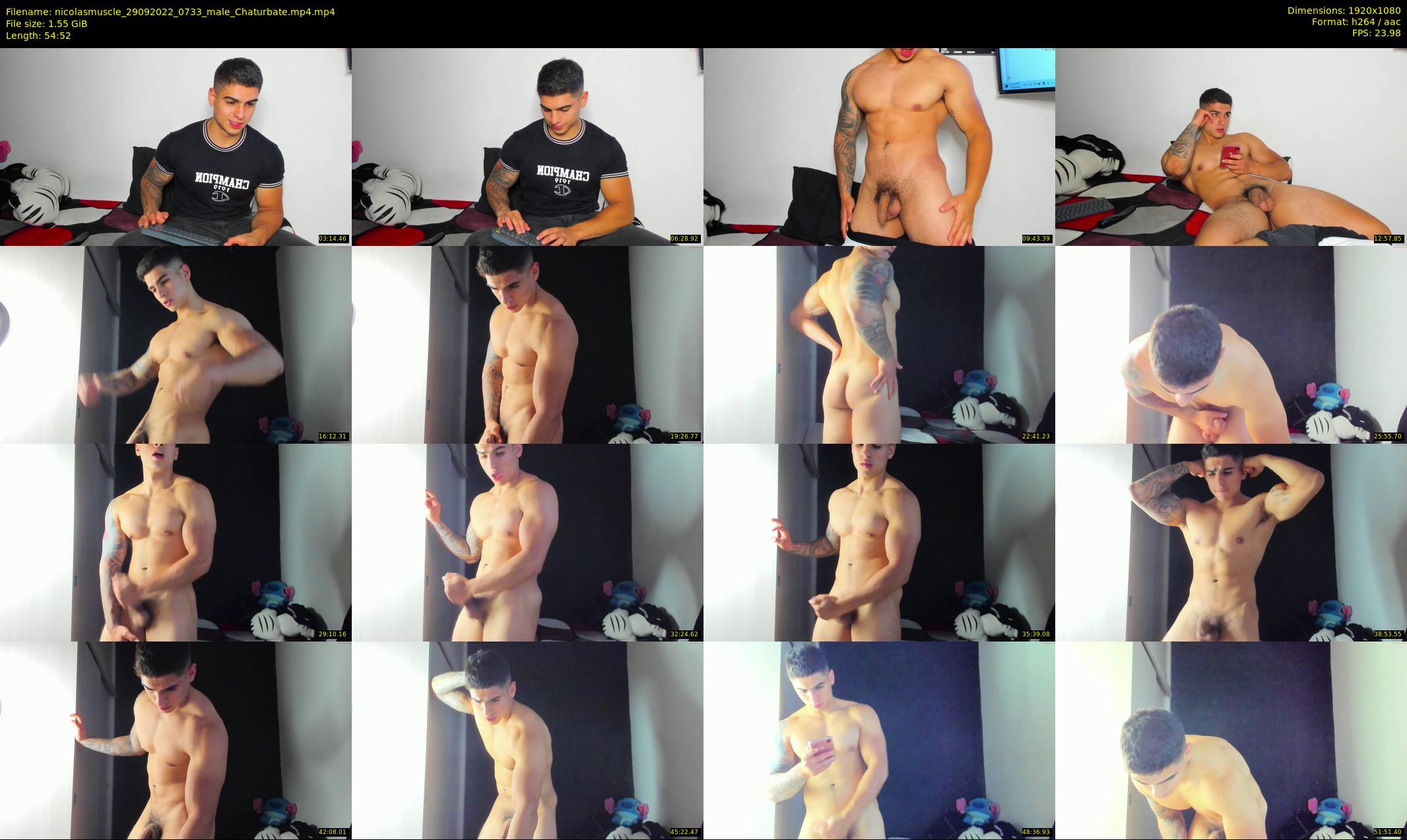 nicolasmuscle — 55 minute Chaturbate male cam show recording, 1080p, Sep 29, 2022