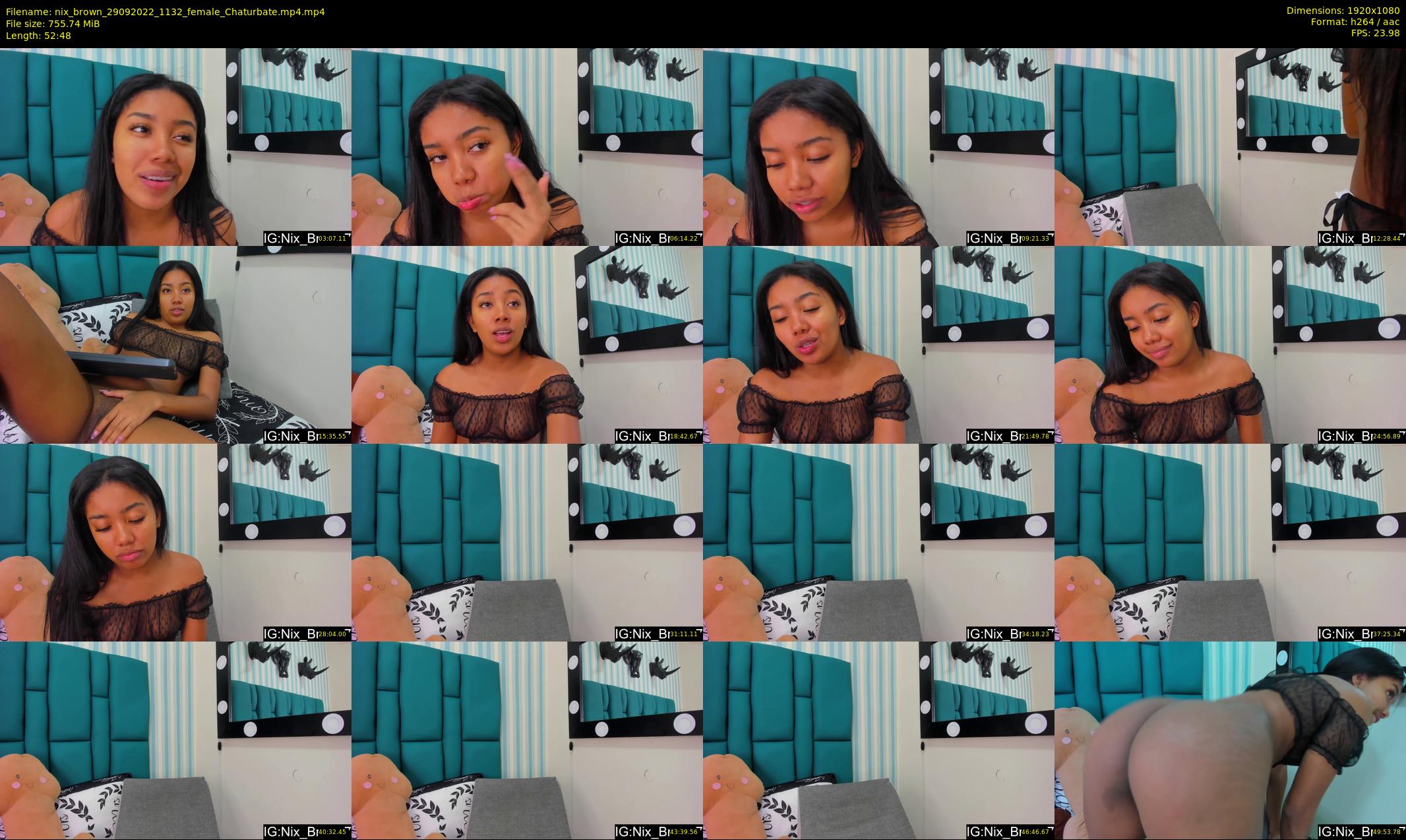 nix_brown — 53 minute Chaturbate female cam show recording, 1080p, Sep 29, 2022