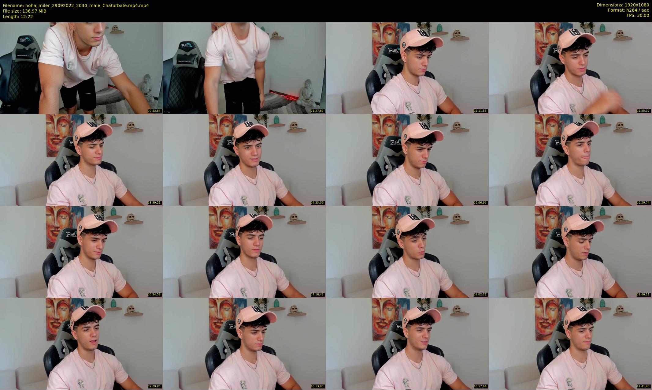 noha_miler — 13 minute Chaturbate male cam show recording, 1080p, Sep 29, 2022