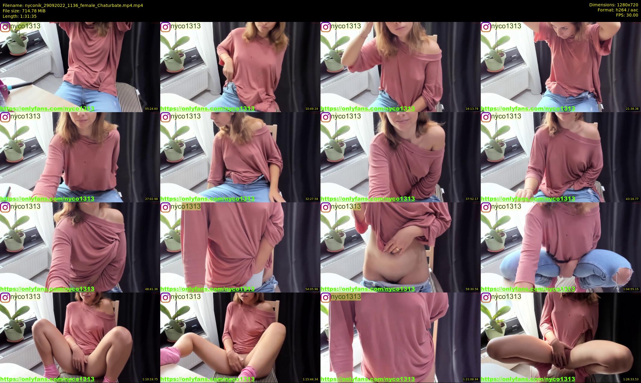 nyconik — 92 minute Chaturbate female cam show recording, 720p, Sep 29, 2022