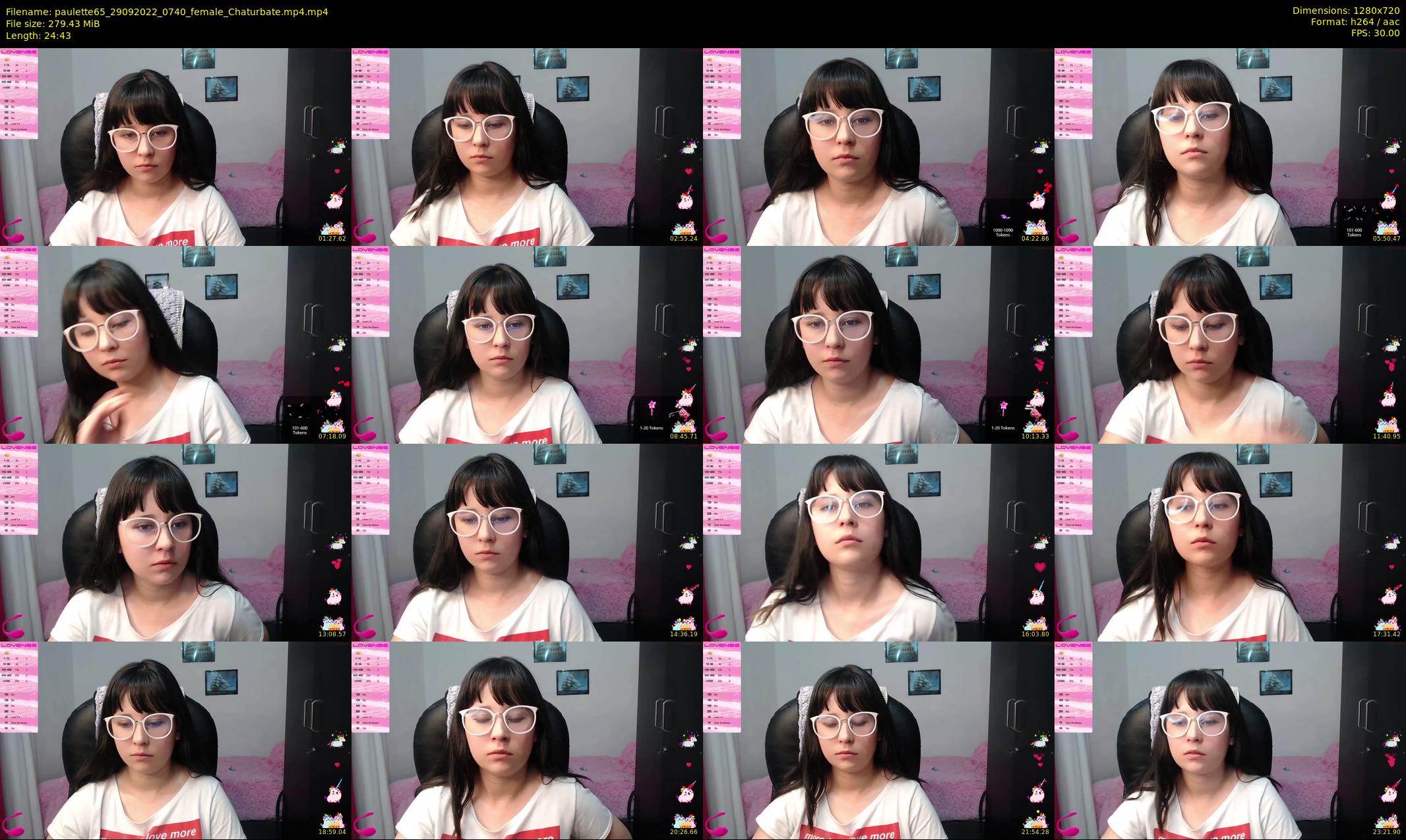 paulette65 — 25 minute Chaturbate female cam show recording, 720p, Sep 29, 2022