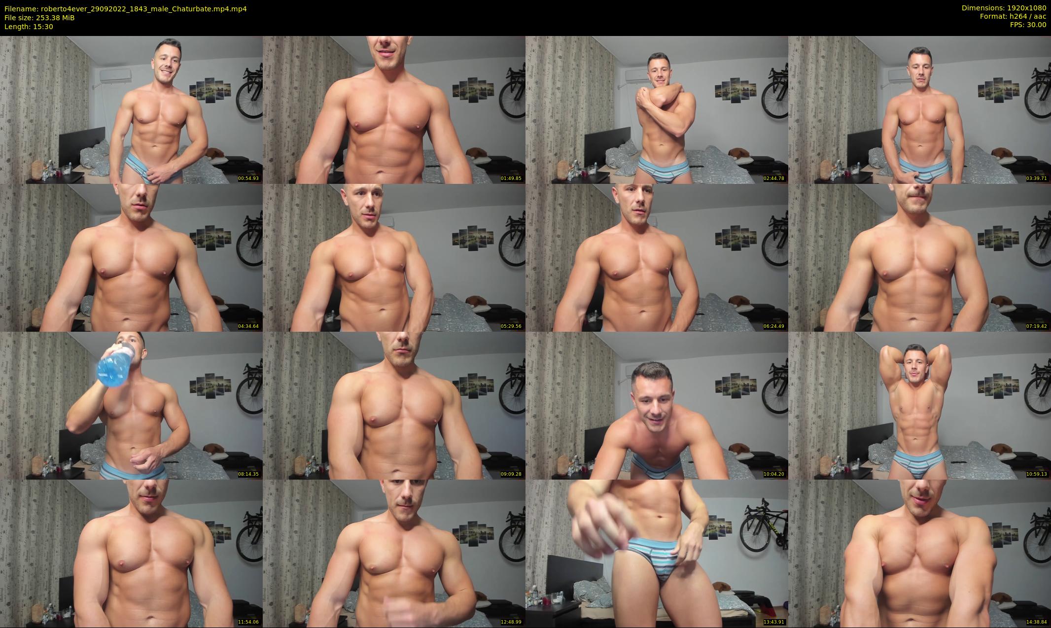 roberto4ever — 16 minute Chaturbate male cam show recording, 1080p, Sep 29, 2022