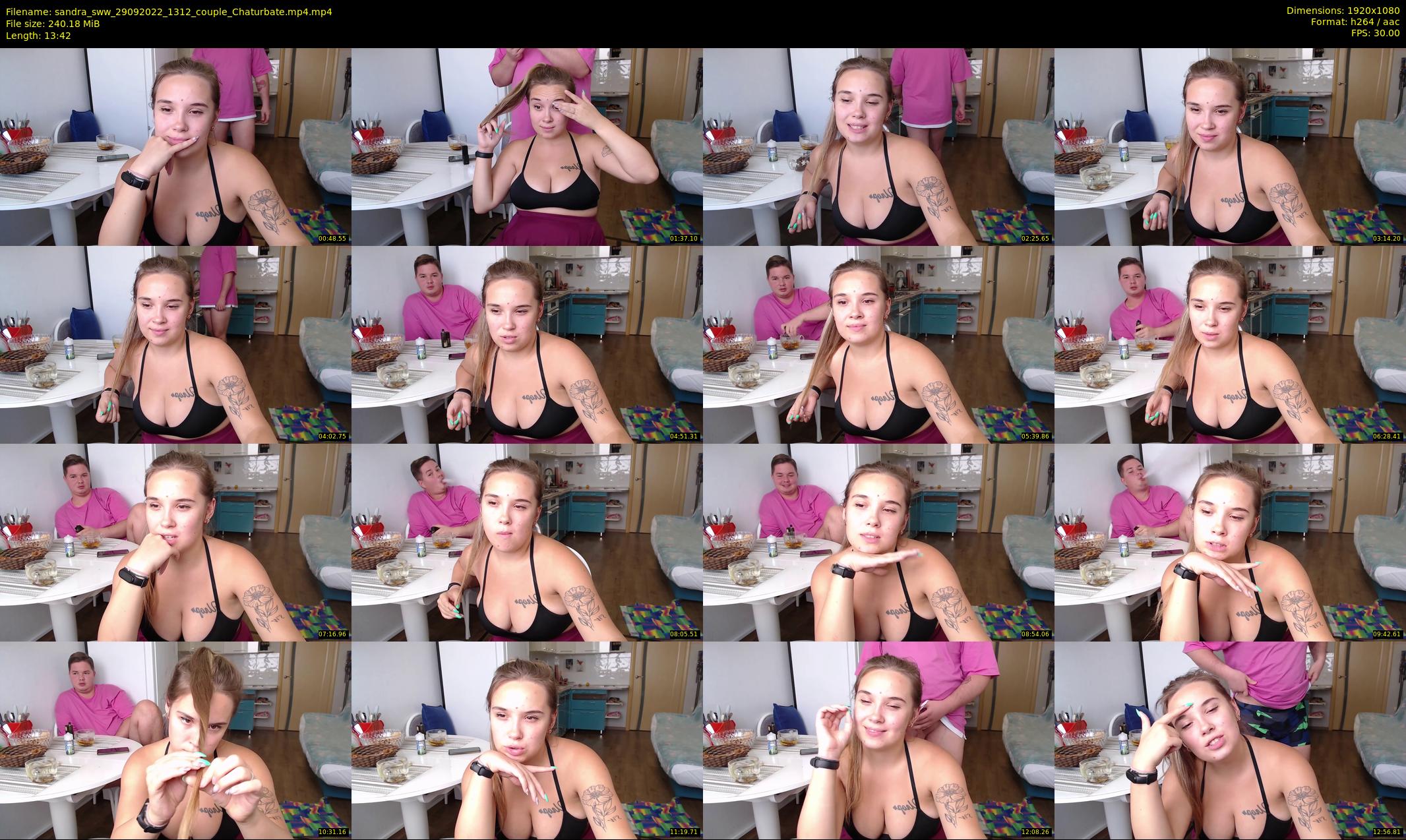 sandra_sww — 14 minute Chaturbate couple cam show recording, 1080p, Sep 29, 2022