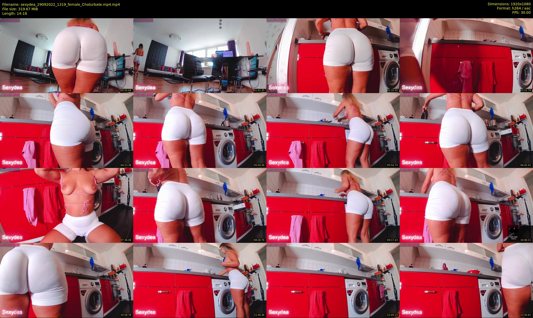sexydea — 15 minute Chaturbate female cam show recording, 1080p, Sep 29, 2022