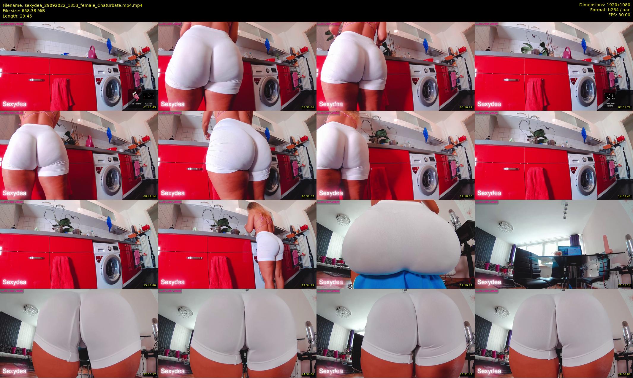 sexydea — 30 minute Chaturbate female cam show recording, 1080p, Sep 29, 2022
