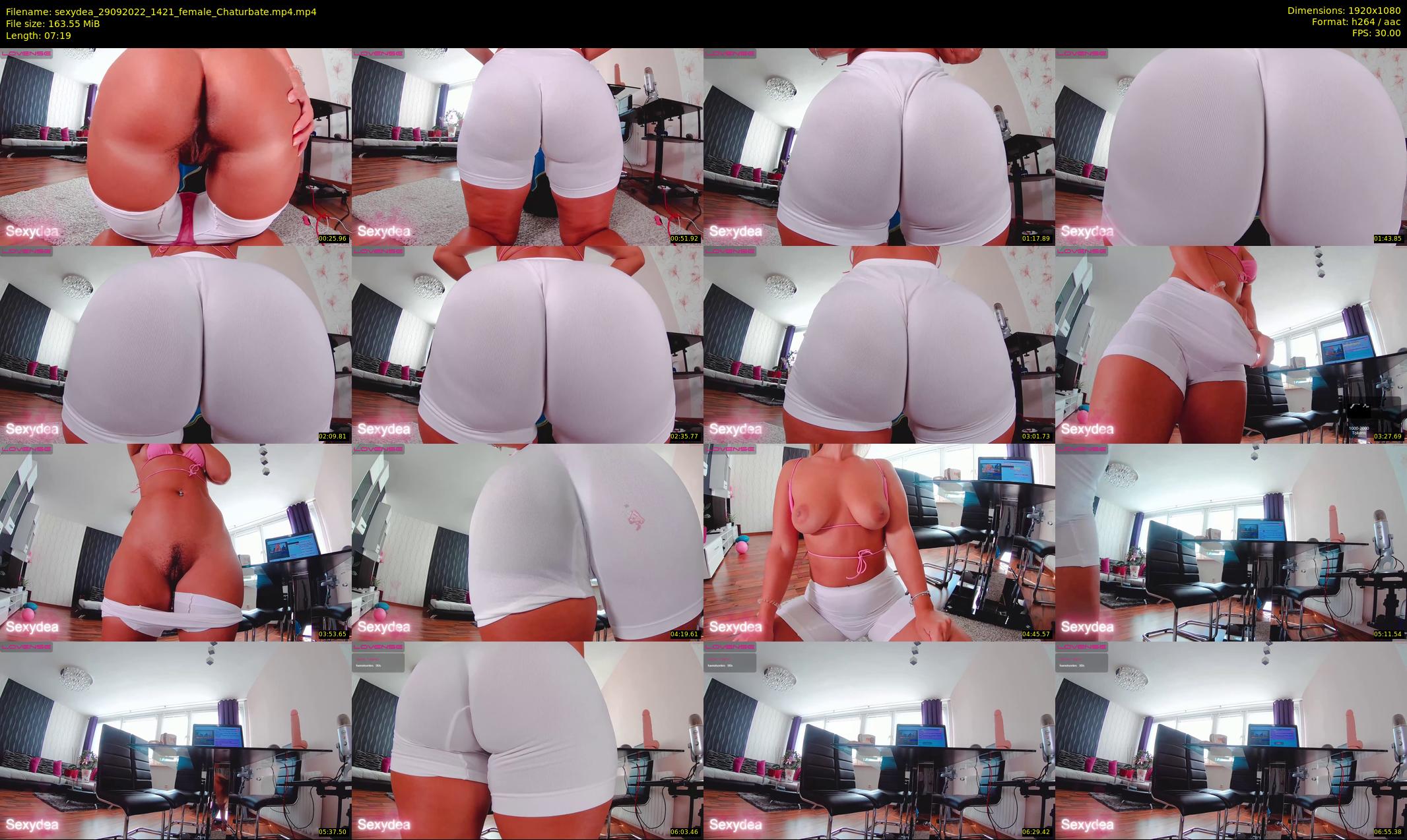 sexydea — 8 minute Chaturbate female cam show recording, 1080p, Sep 29, 2022