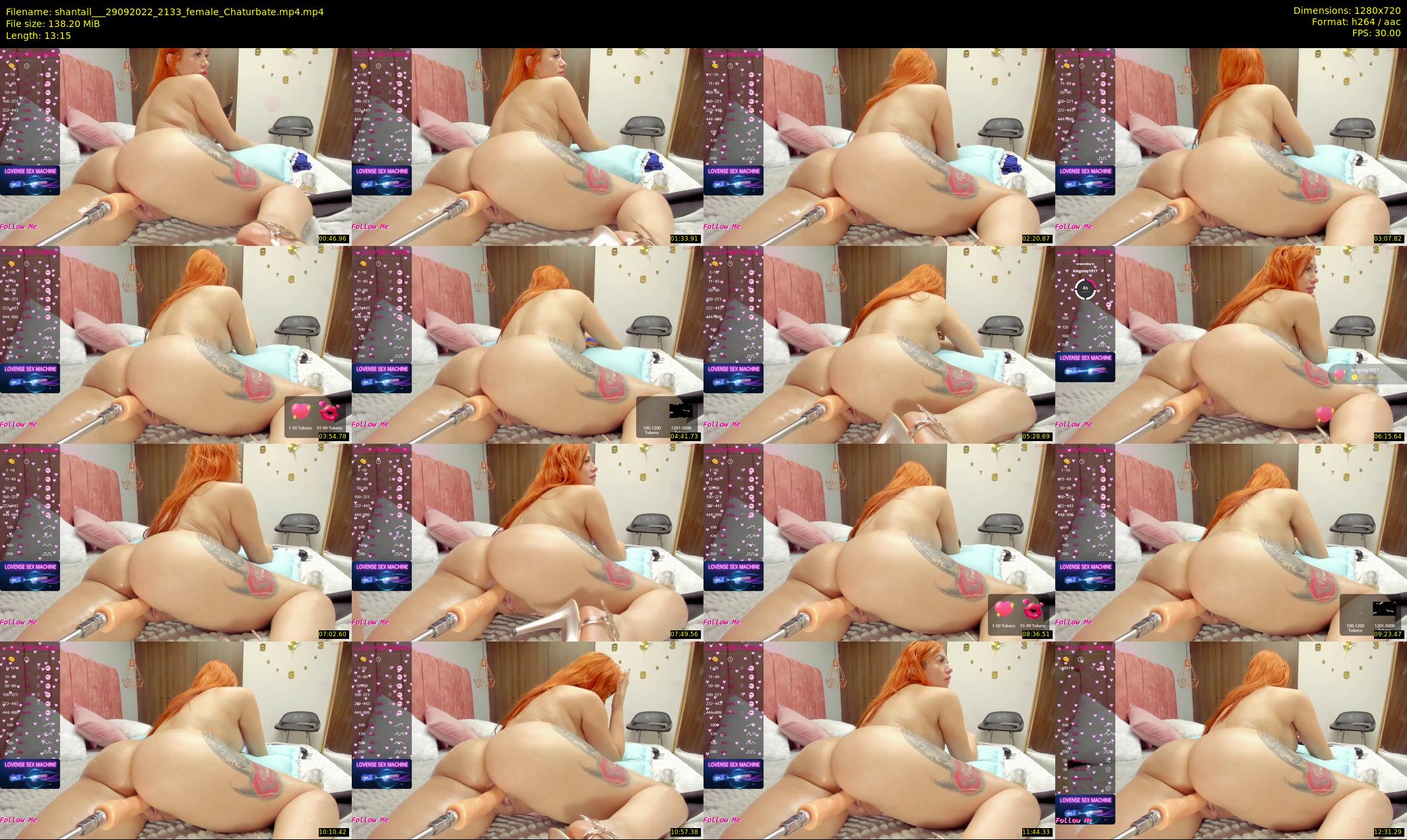 shantall__ — 14 minute Chaturbate female cam show recording, 720p, Sep 29, 2022