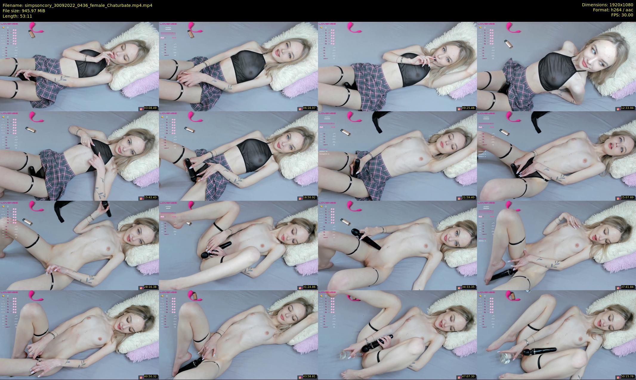 simpsoncory — 54 minute Chaturbate female cam show recording, 1080p, Sep 30, 2022