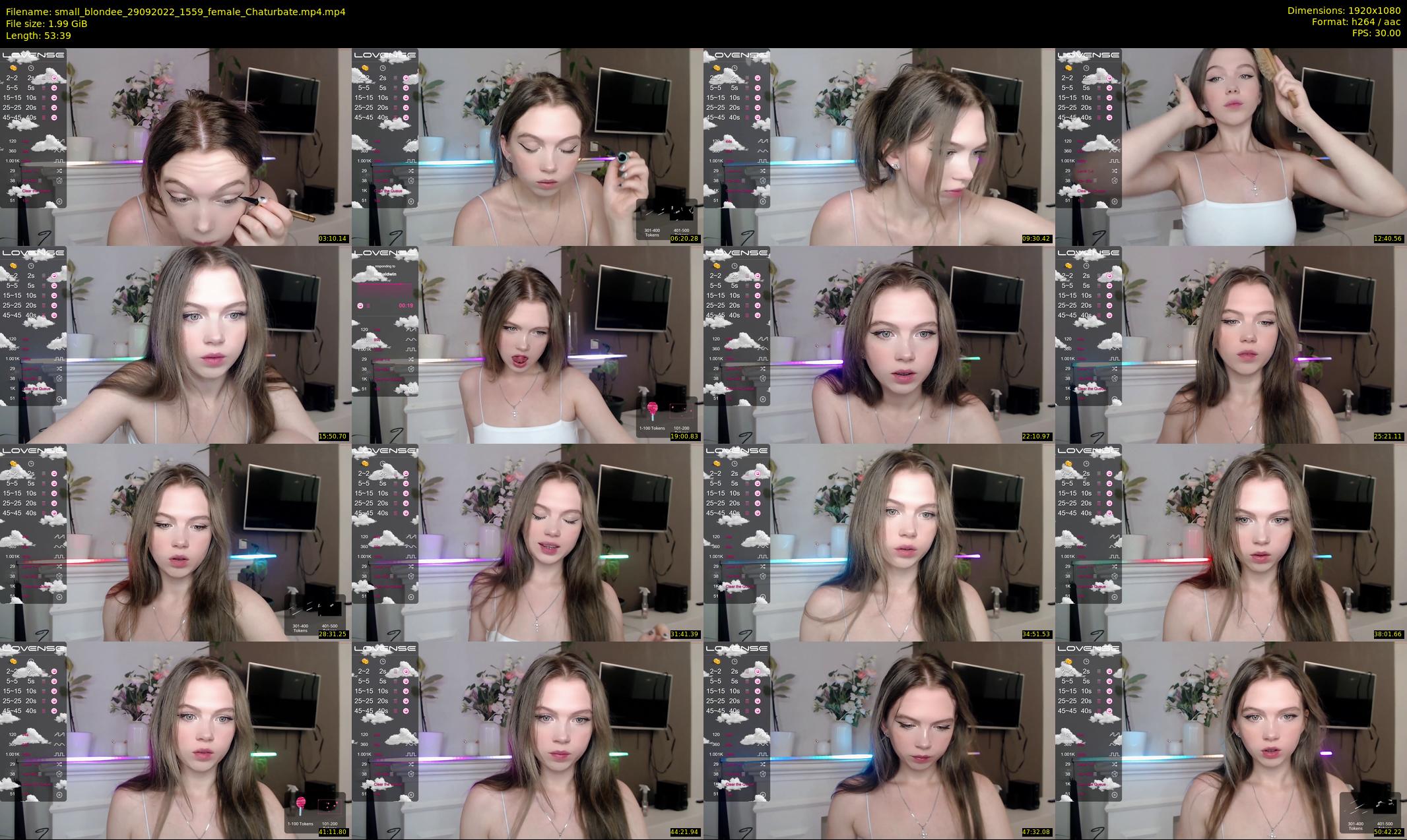 small_blondee — 54 minute Chaturbate female cam show recording, 1080p, Sep 29, 2022