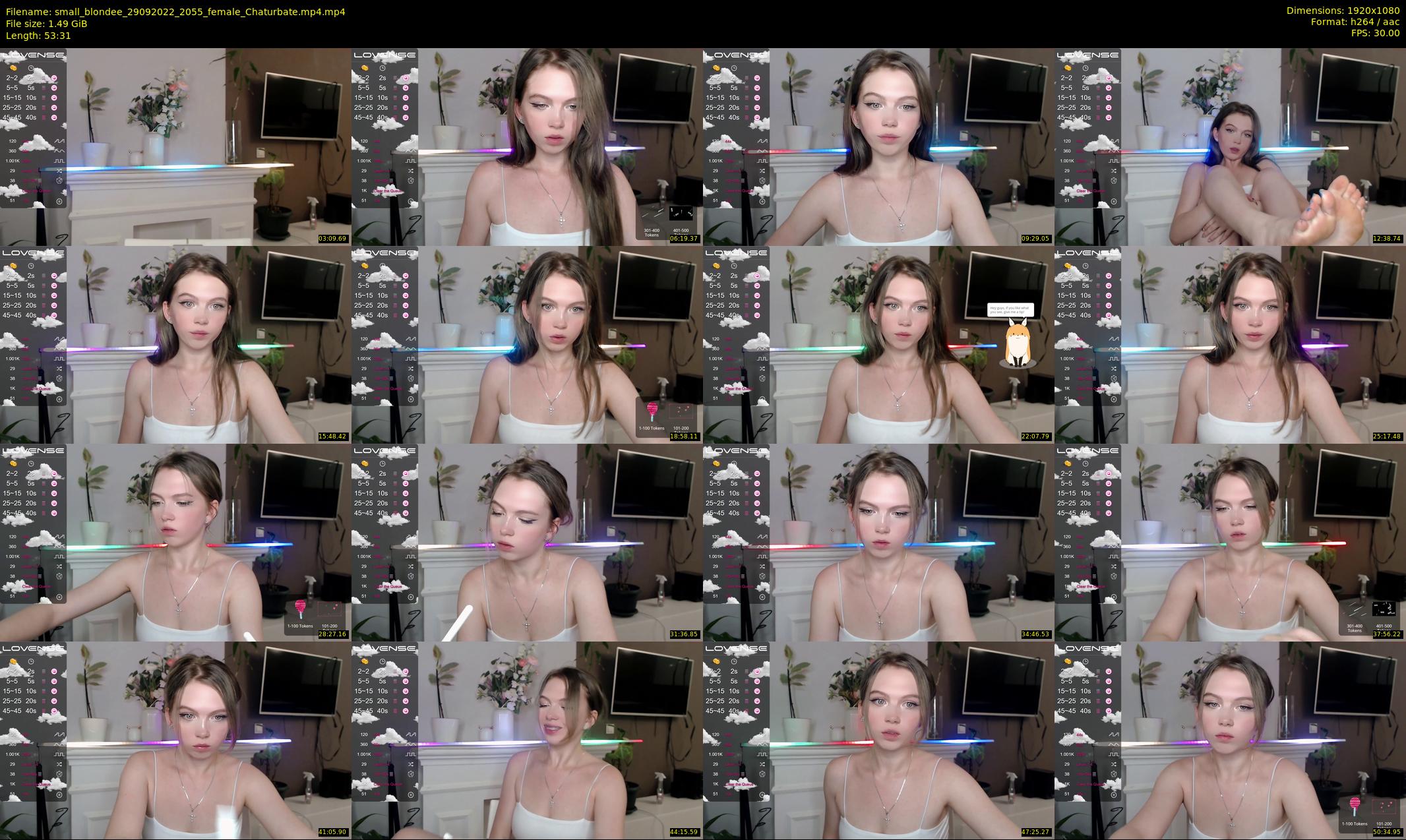 small_blondee — 54 minute Chaturbate female cam show recording, 1080p, Sep 29, 2022