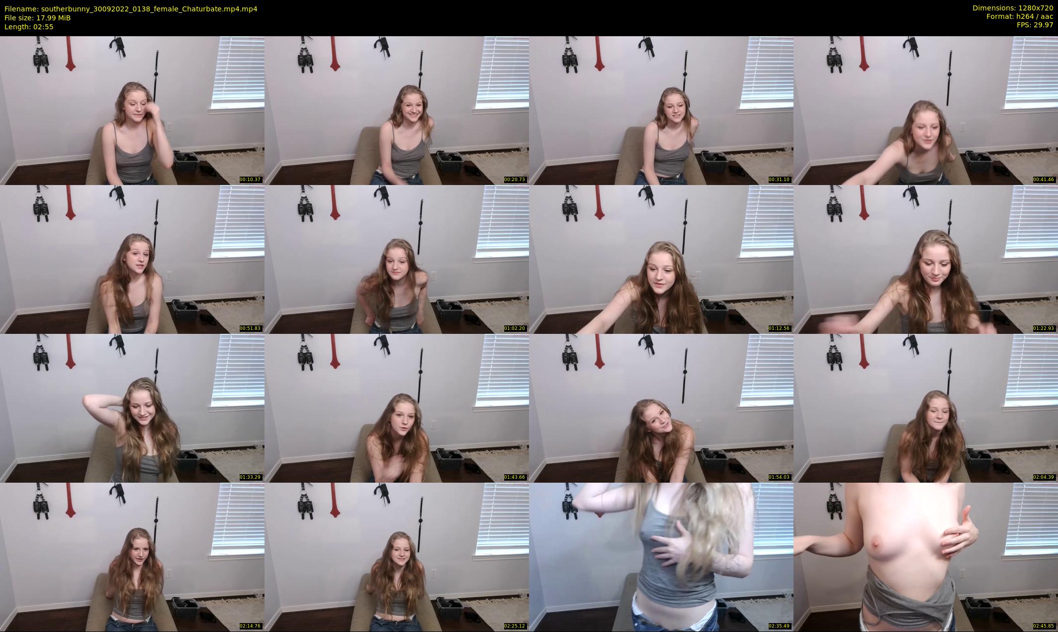 southerbunny — 3 minute Chaturbate female cam show recording, 720p, Sep 30, 2022
