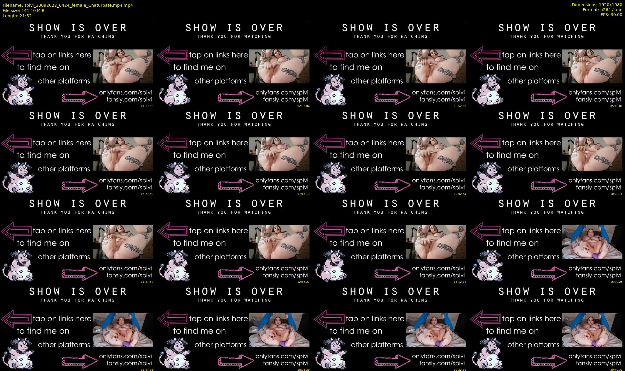 spivi — 22 minute Chaturbate female cam show recording, 1080p, Sep 30, 2022