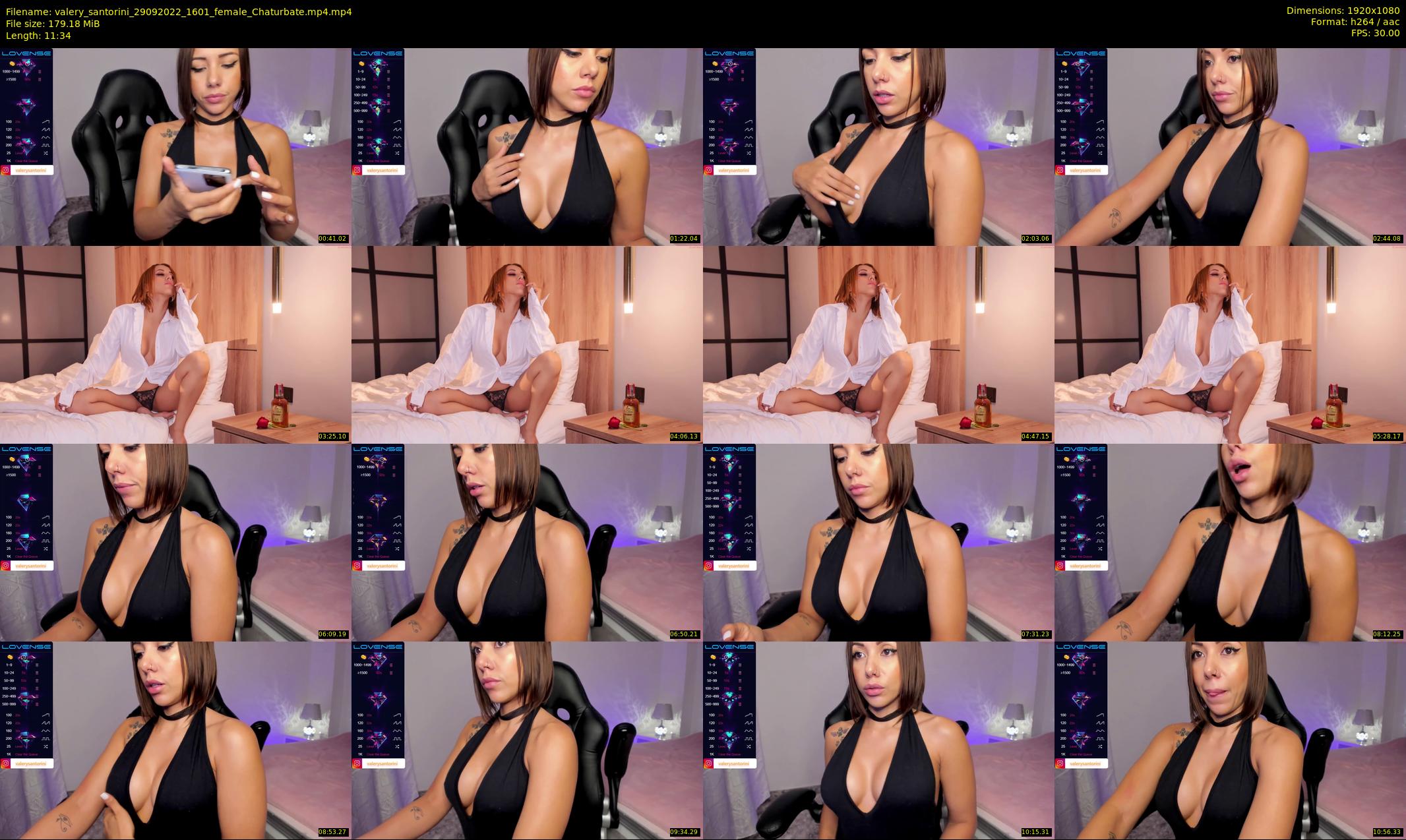 valery_santorini — 12 minute Chaturbate female cam show recording, 1080p, Sep 29, 2022