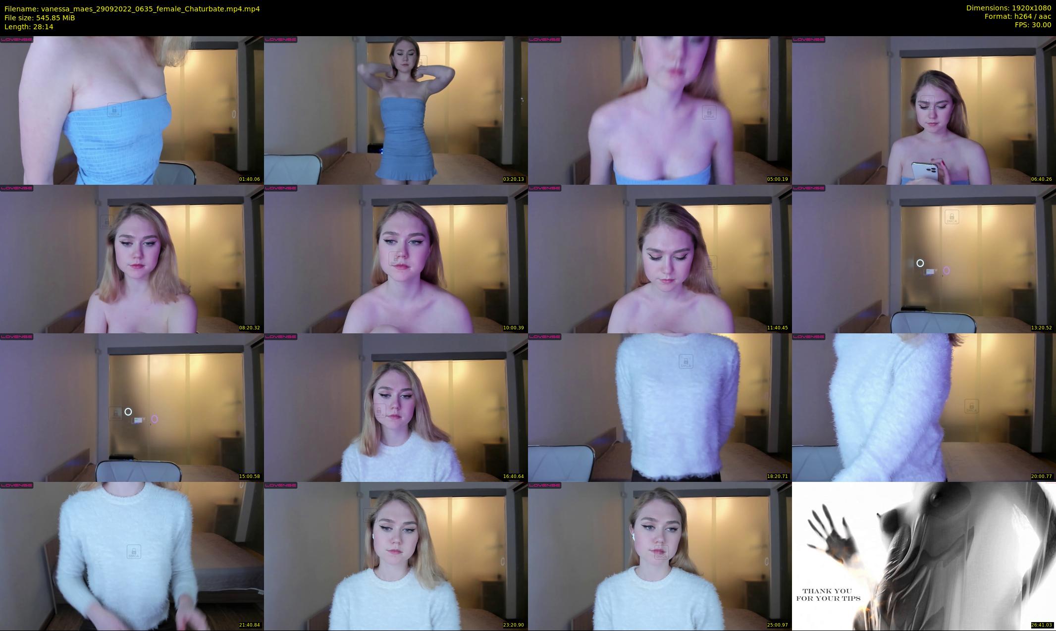 vanessa_maes — 29 minute Chaturbate female cam show recording, 1080p, Sep 29, 2022