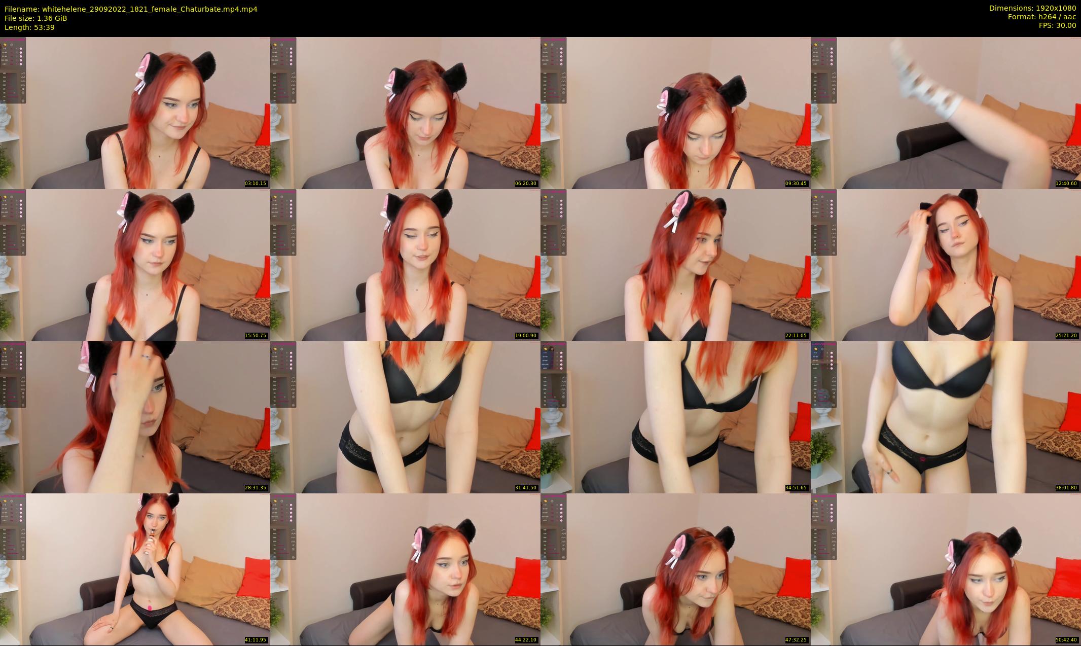 whitehelene — 54 minute Chaturbate female cam show recording, 1080p, Sep 29, 2022