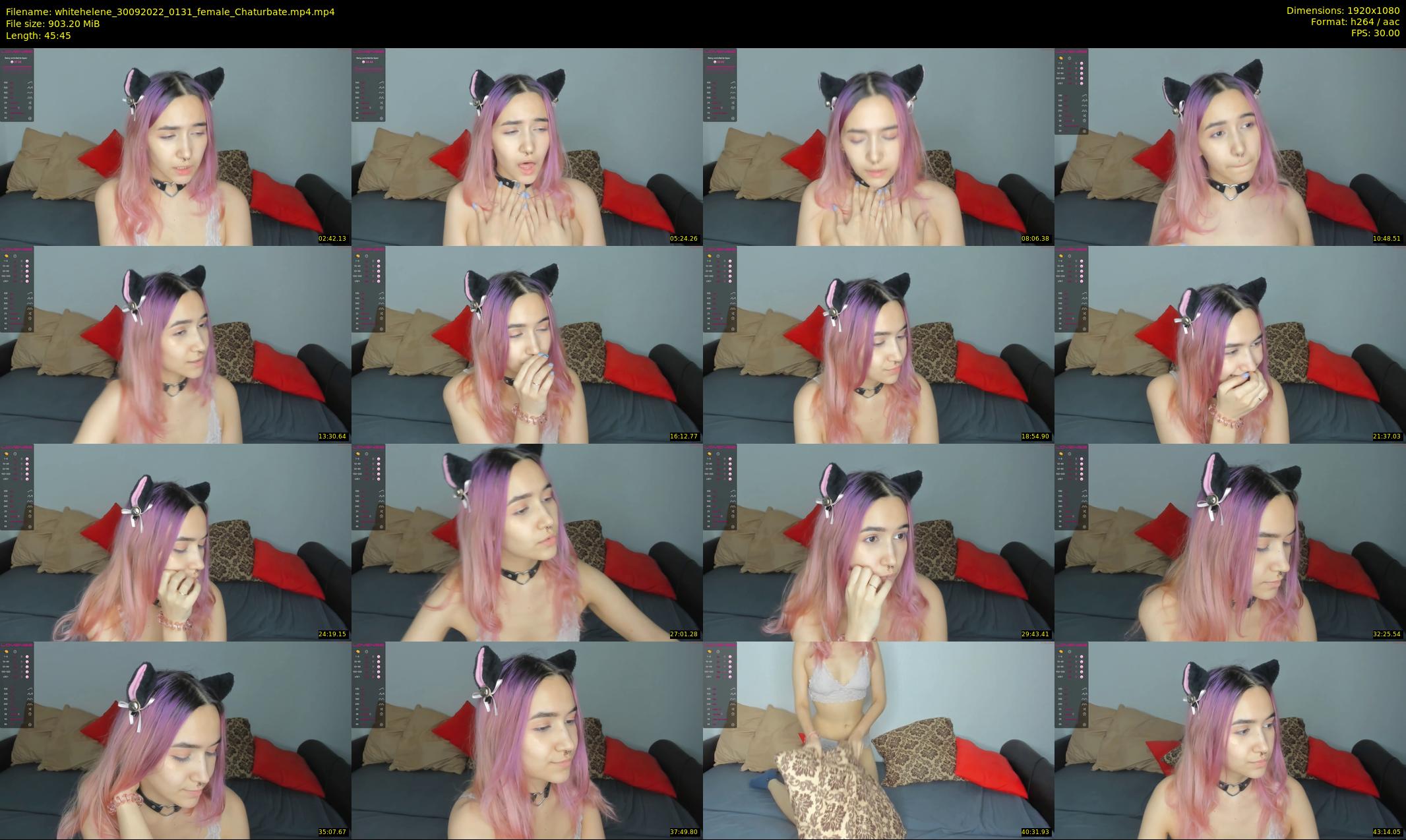 whitehelene — 46 minute Chaturbate female cam show recording, 1080p, Sep 30, 2022