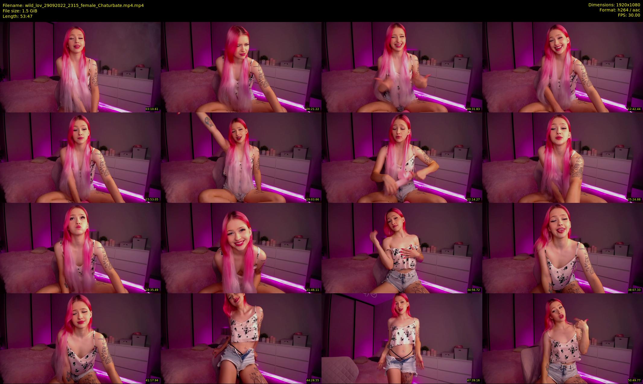 wild_lov — 54 minute Chaturbate female cam show recording, 1080p, Sep 29, 2022