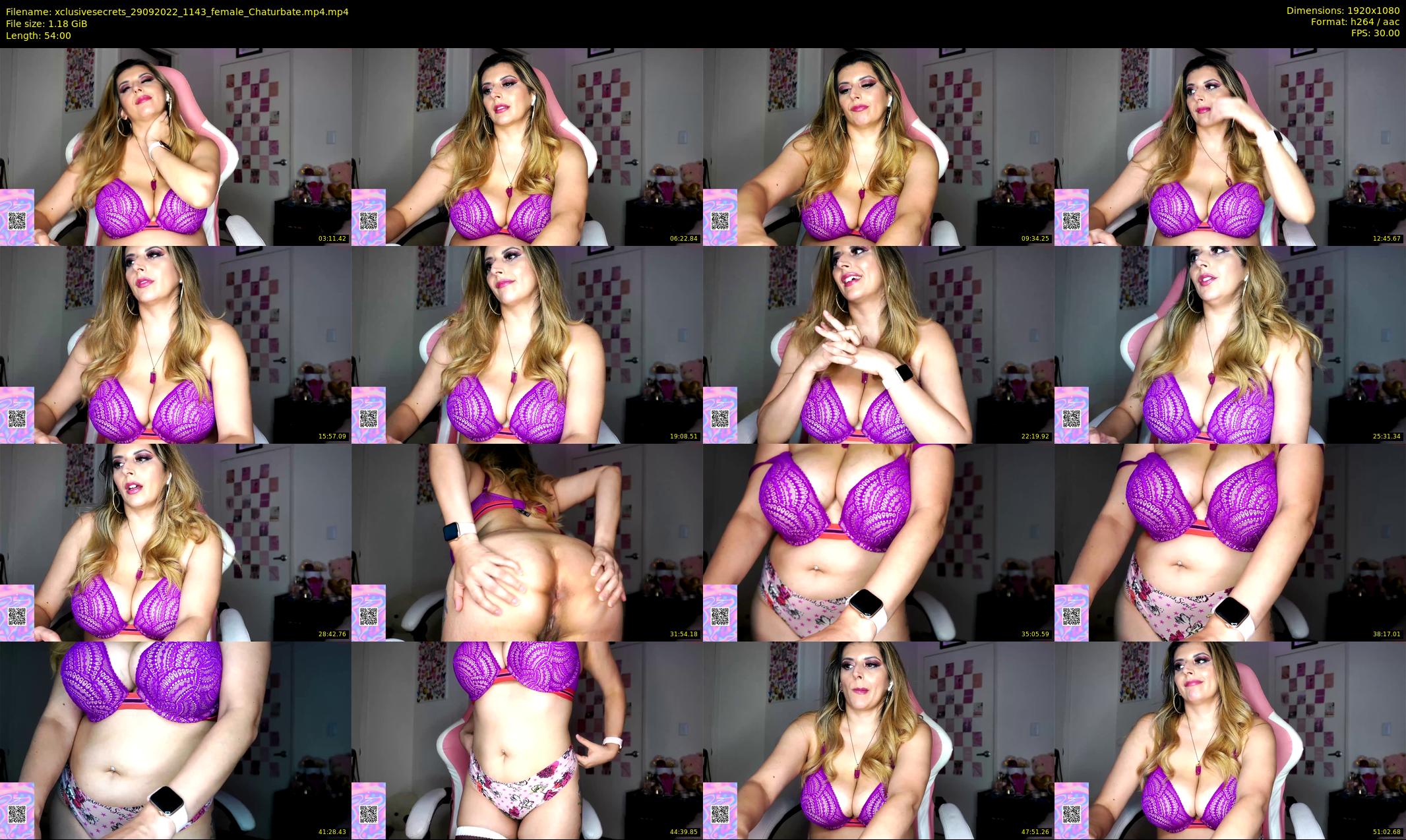 xclusivesecrets — 54 minute Chaturbate female cam show recording, 1080p, Sep 29, 2022