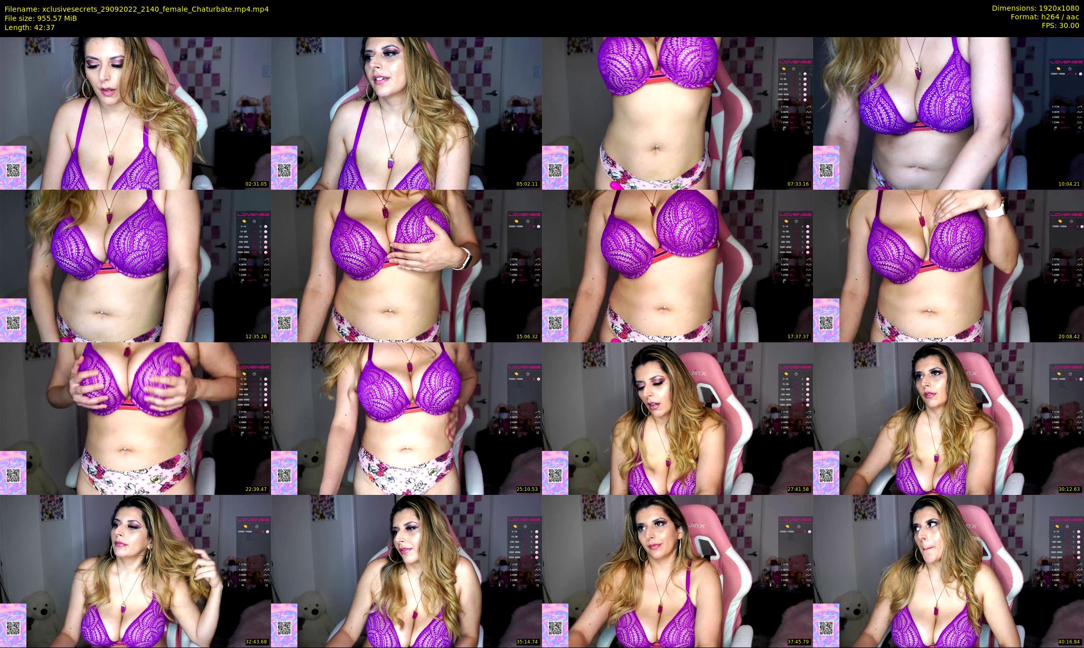 xclusivesecrets — 43 minute Chaturbate female cam show recording, 1080p, Sep 29, 2022