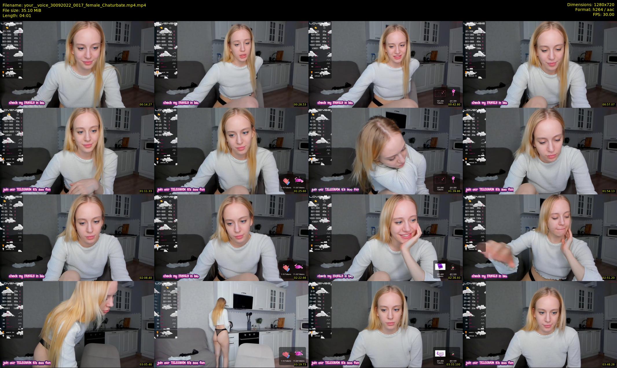 your__voice — 5 minute Chaturbate female cam show recording, 720p, Sep 30, 2022