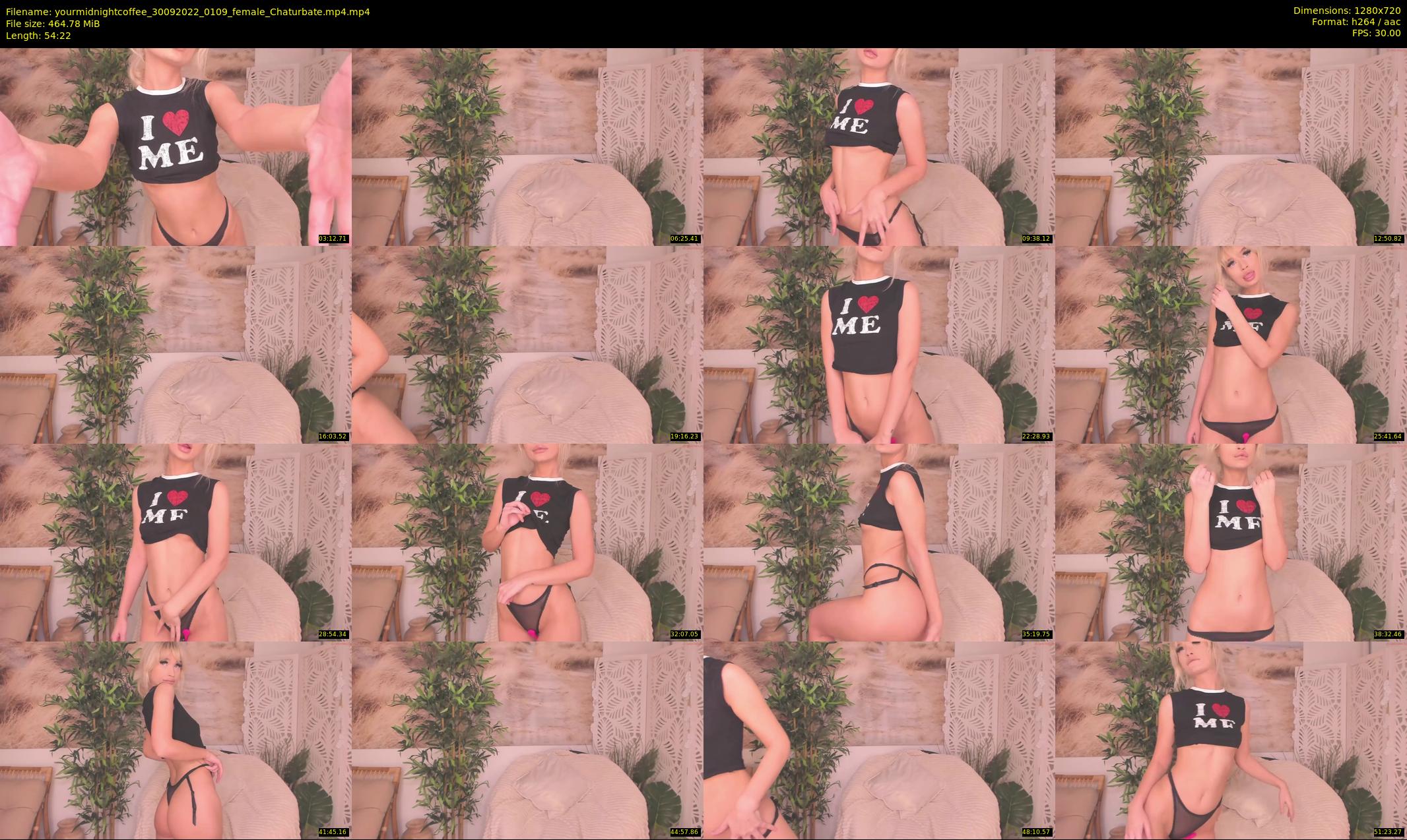 yourmidnightcoffee — 55 minute Chaturbate female cam show recording, 720p, Sep 30, 2022