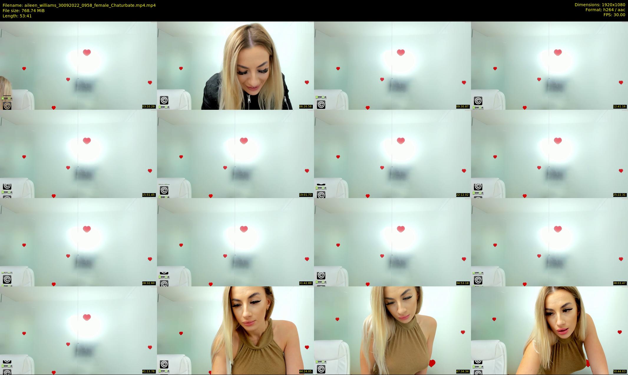 aileen_williams — 54 minute Chaturbate female cam show recording, 1080p, Sep 30, 2022