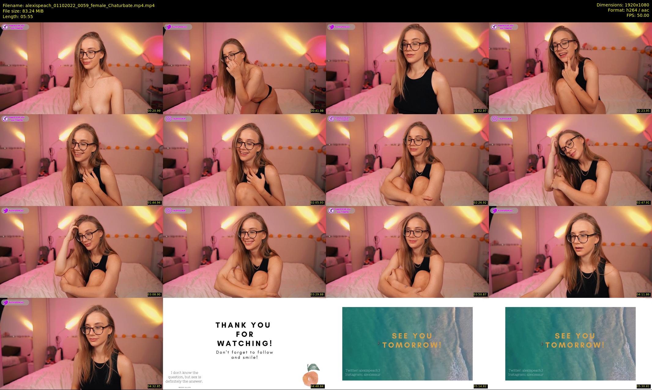 alexispeach — 6 minute Chaturbate female cam show recording, 1080p, Oct 1, 2022