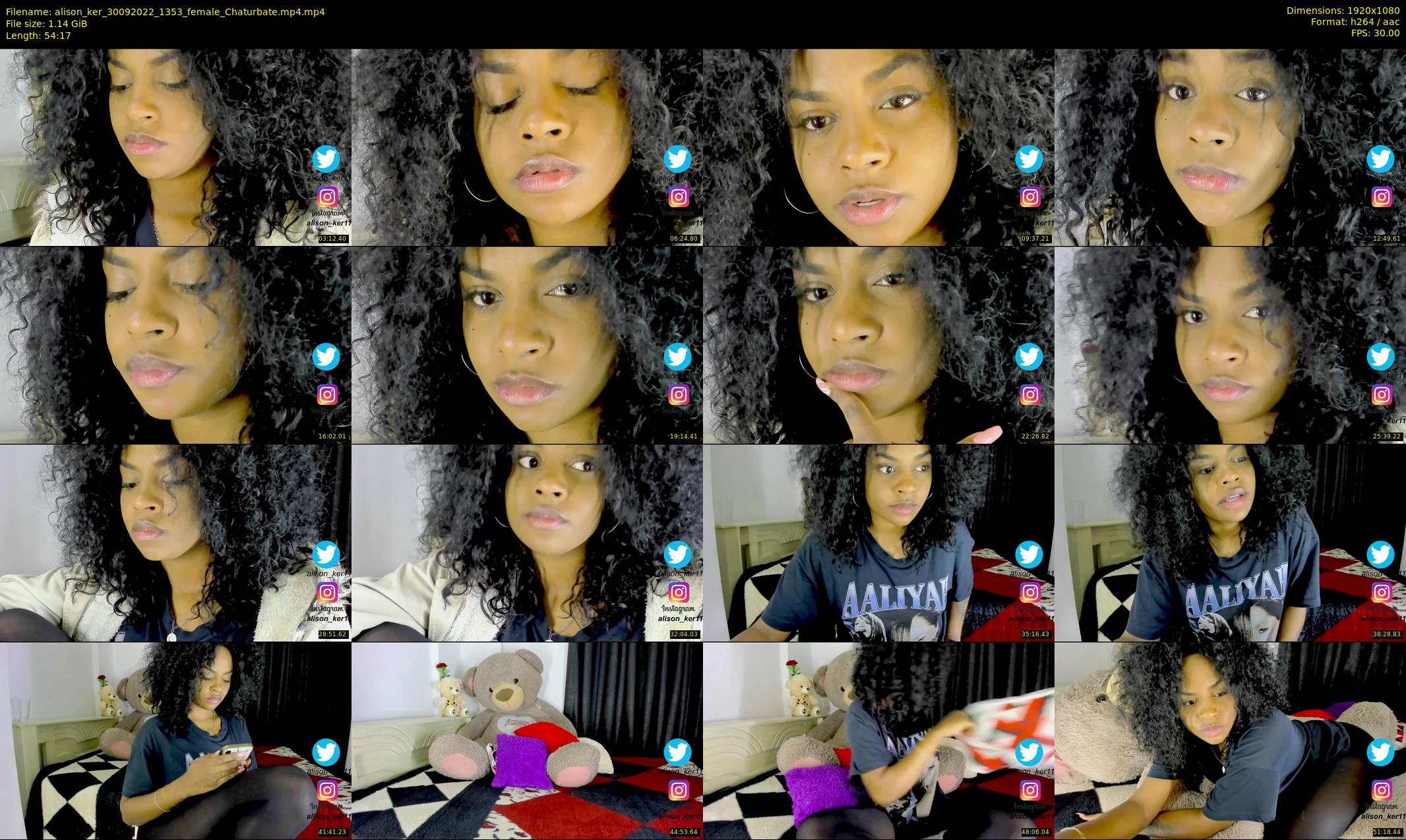 alison_ker — 55 minute Chaturbate female cam show recording, 1080p, Sep 30, 2022