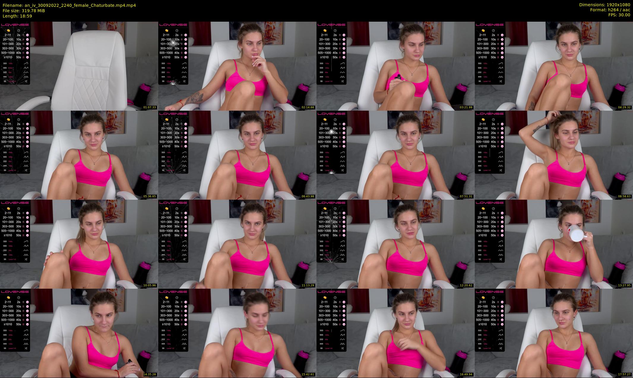 an_iv — 19 minute Chaturbate female cam show recording, 1080p, Sep 30, 2022