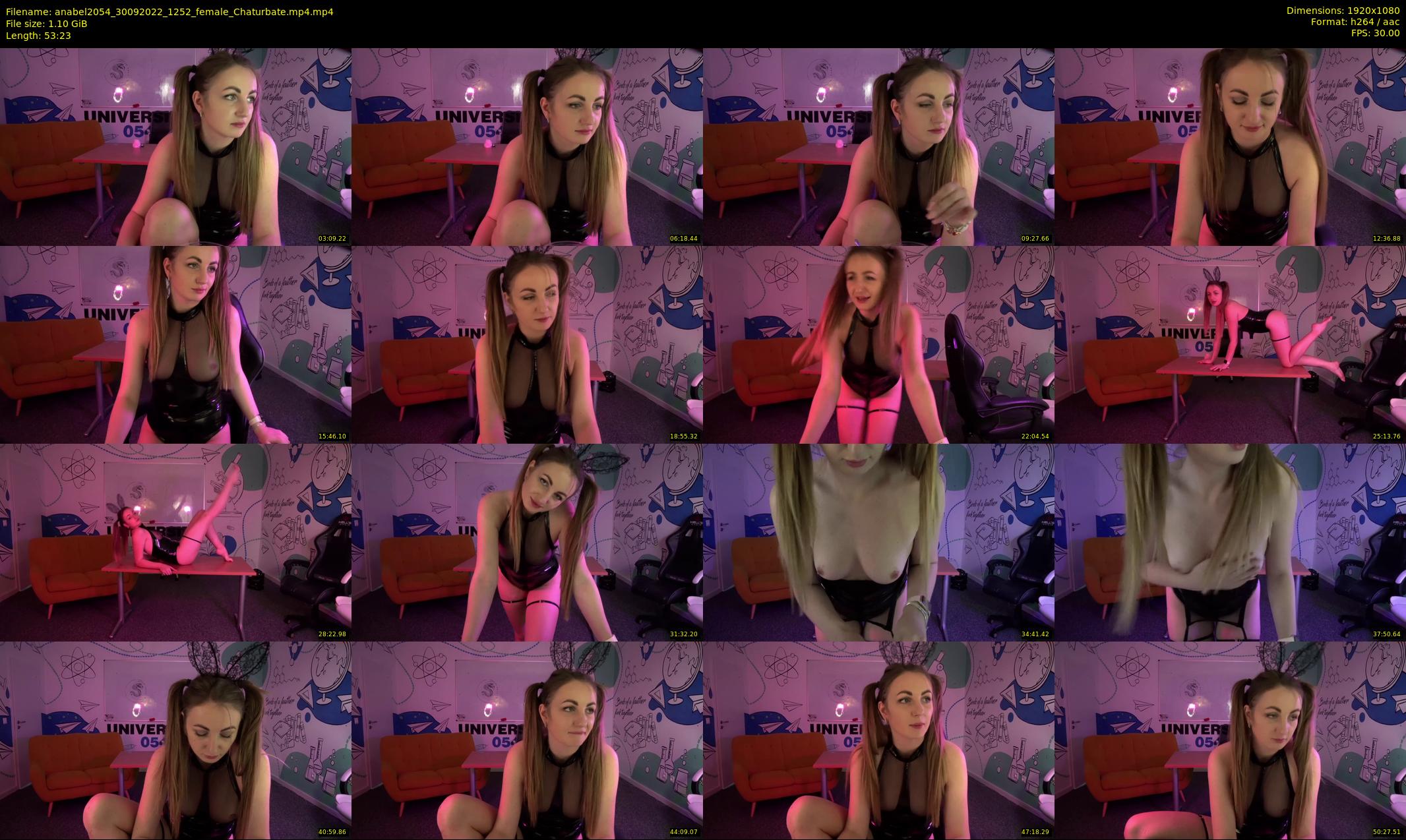 anabel2054 — 54 minute Chaturbate female cam show recording, 1080p, Sep 30, 2022