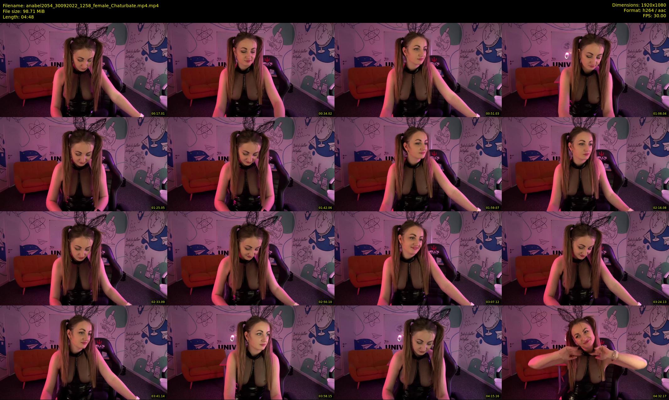 anabel2054 — 5 minute Chaturbate female cam show recording, 1080p, Sep 30, 2022