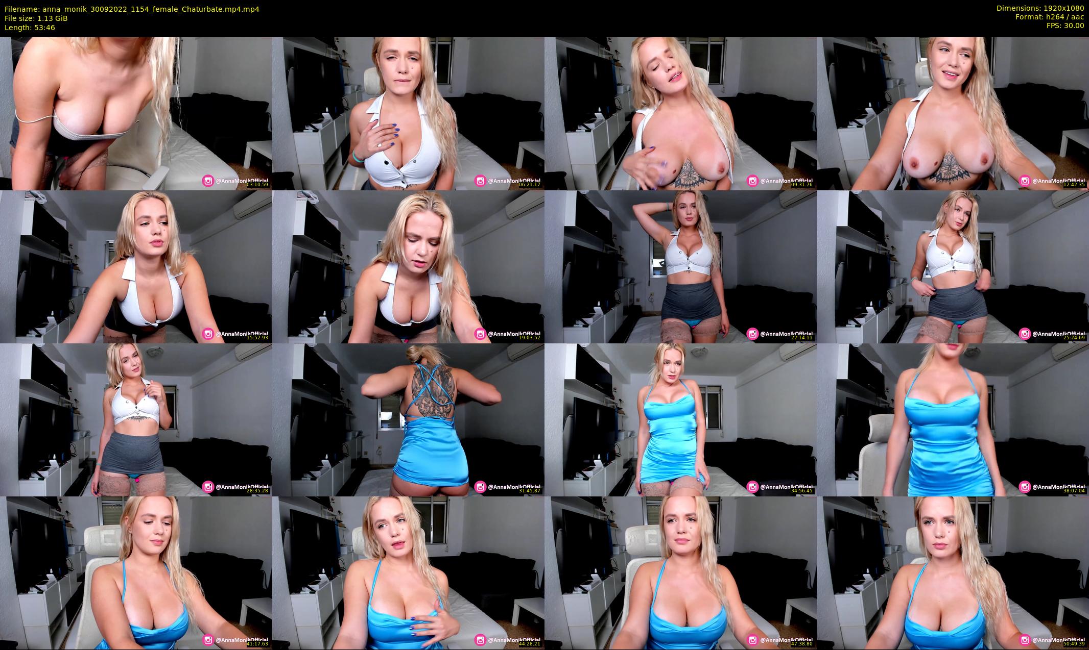 anna_monik — 54 minute Chaturbate couple cam show recording, 1080p, Sep 30, 2022