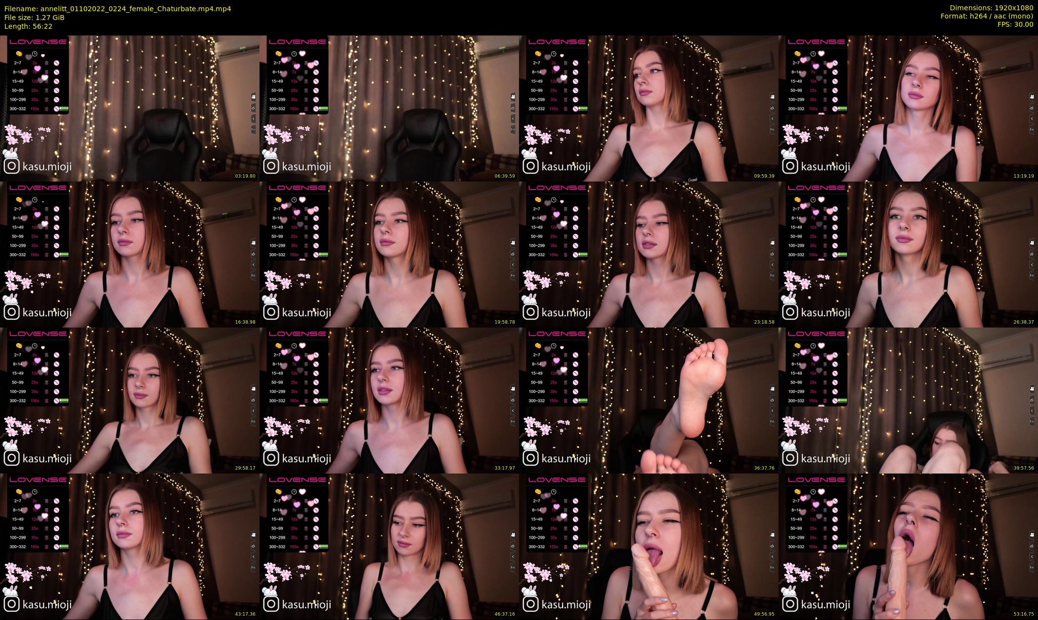 annelitt — 57 minute Chaturbate female cam show recording, 1080p, Oct 1, 2022