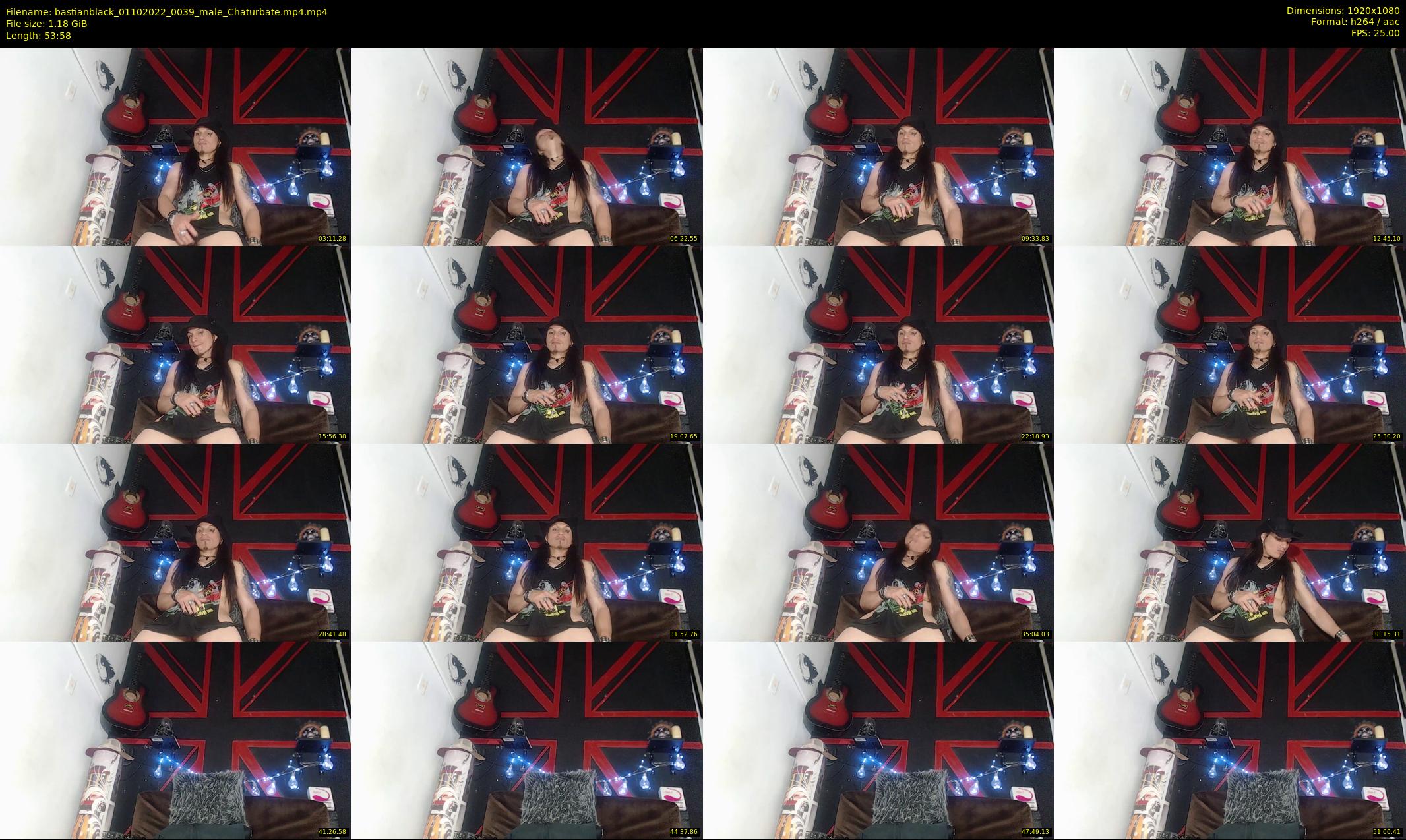 bastianblack — 54 minute Chaturbate male cam show recording, 1080p, Oct 1, 2022