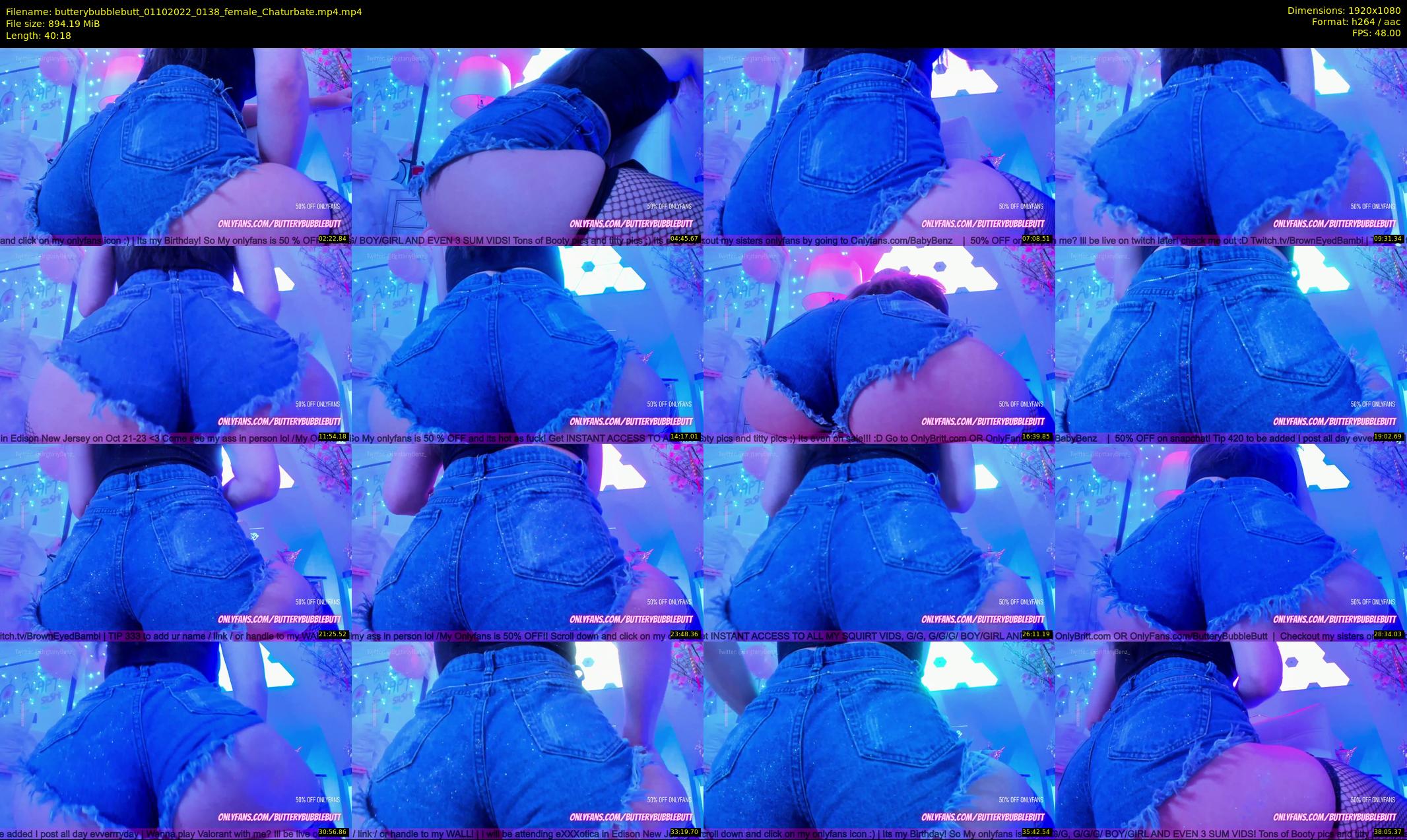 butterybubblebutt — 41 minute Chaturbate couple cam show recording, 1080p, Oct 1, 2022