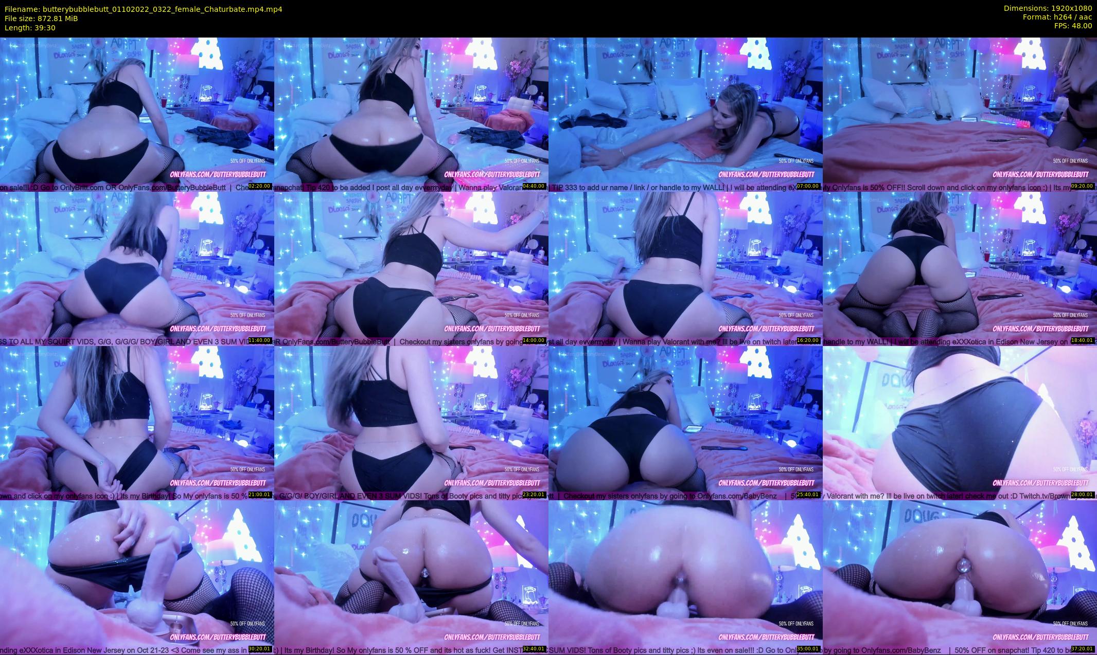 butterybubblebutt — 40 minute Chaturbate couple cam show recording, 1080p, Oct 1, 2022