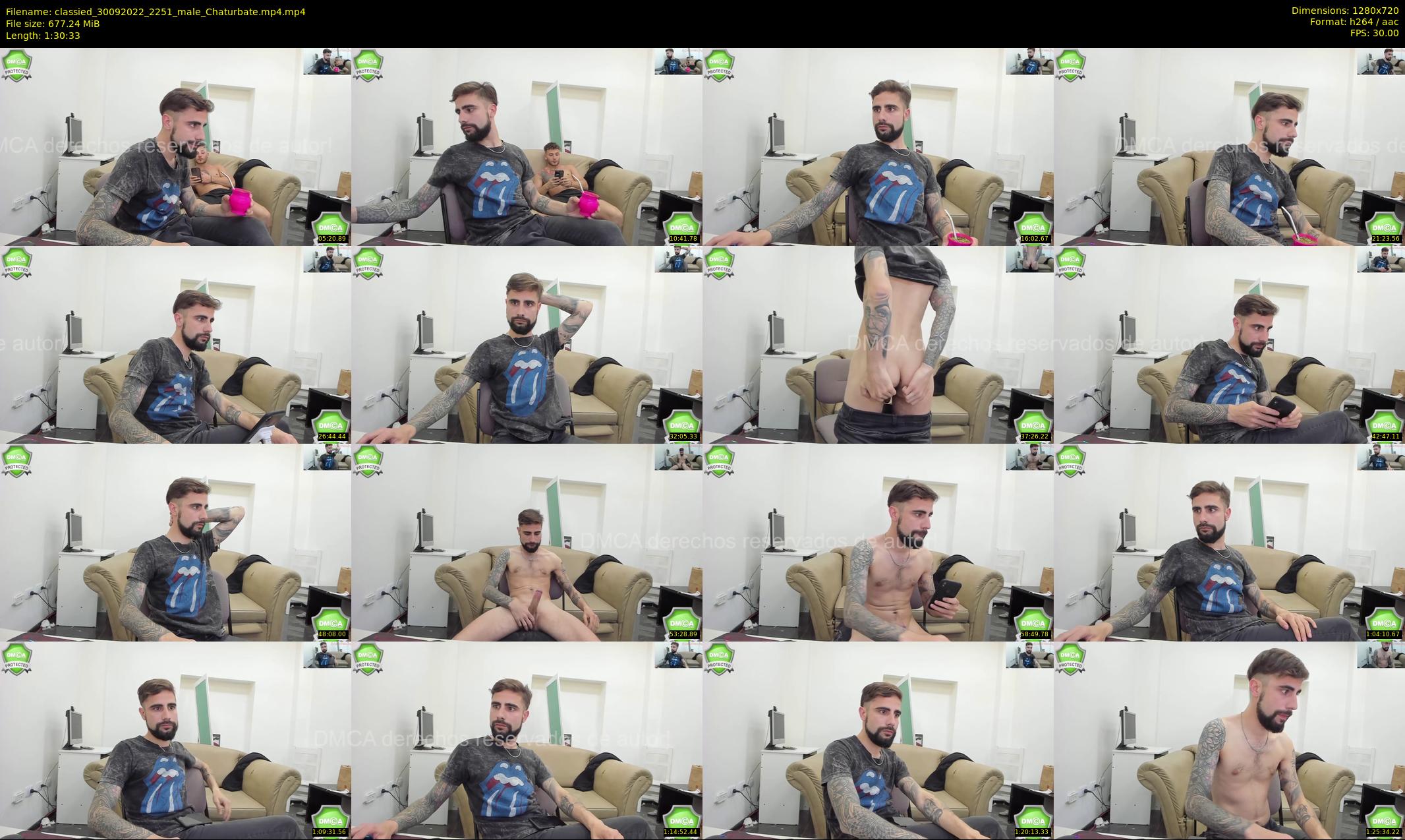 classied — 91 minute Chaturbate male cam show recording, 720p, Sep 30, 2022