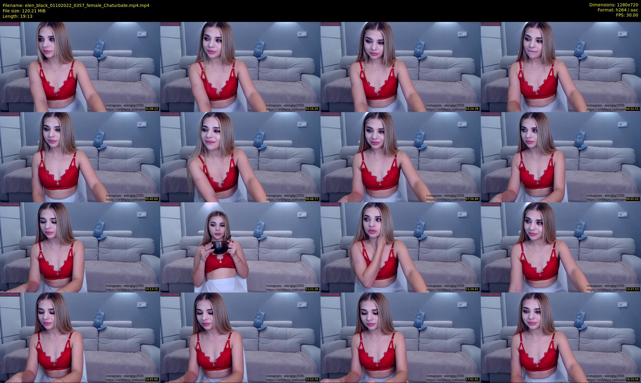 elen_black — 20 minute Chaturbate female cam show recording, 720p, Oct 1, 2022
