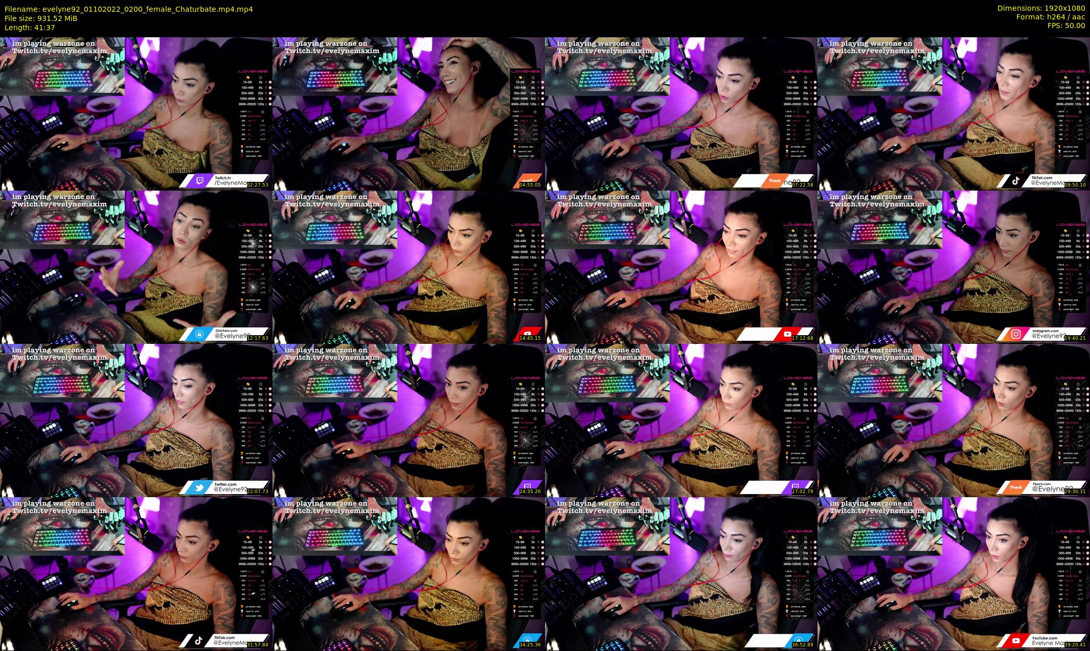 evelyne92 — 42 minute Chaturbate female cam show recording, 1080p, Oct 1, 2022