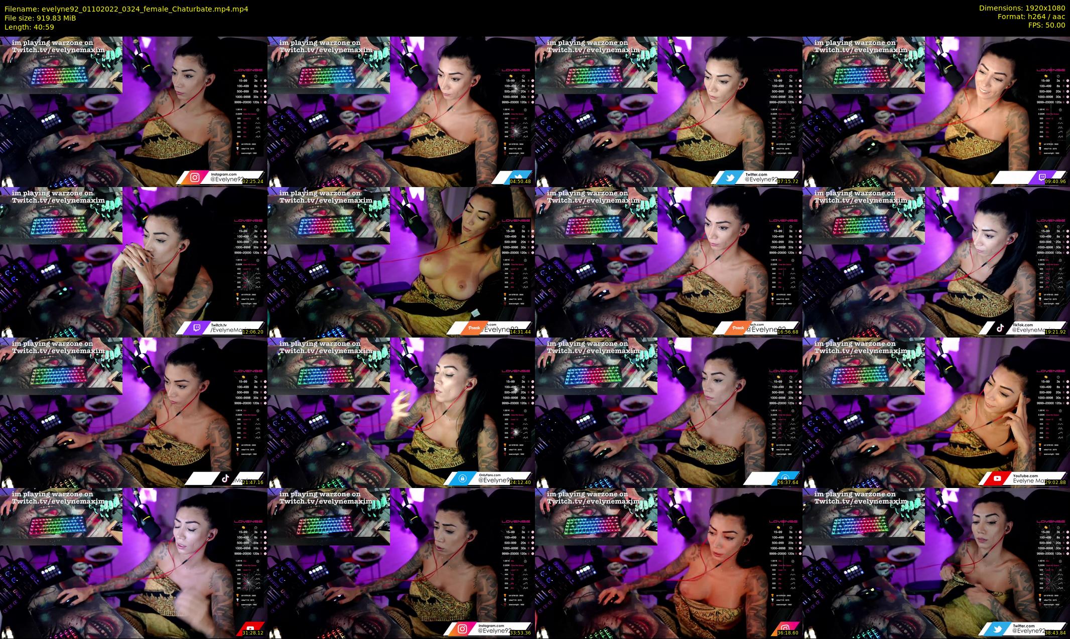 evelyne92 — 41 minute Chaturbate female cam show recording, 1080p, Oct 1, 2022