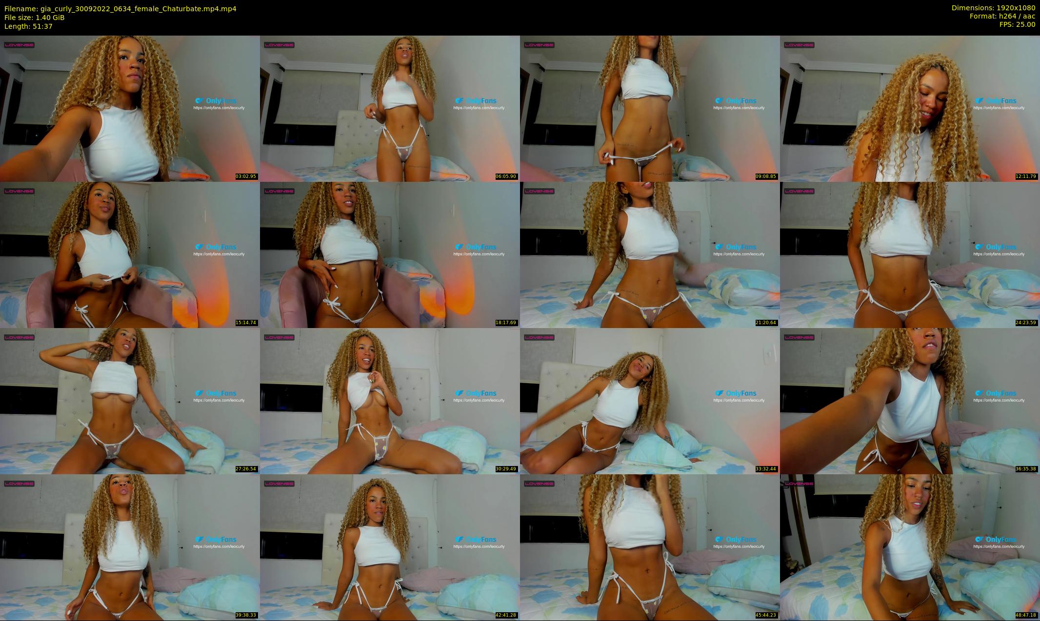 gia_curly — 52 minute Chaturbate female cam show recording, 1080p, Sep 30, 2022