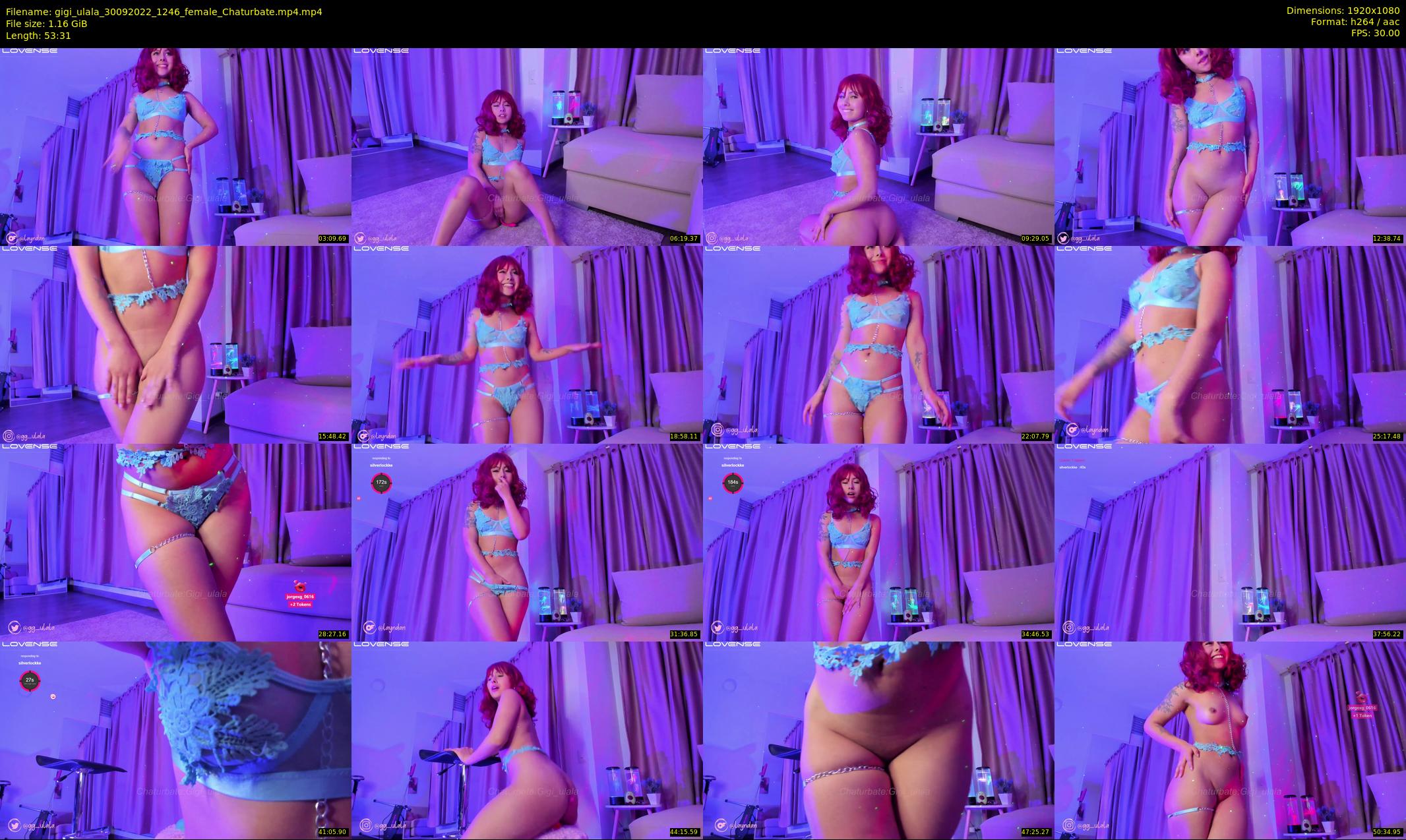 gigi_ulala — 54 minute Chaturbate female cam show recording, 1080p, Sep 30, 2022