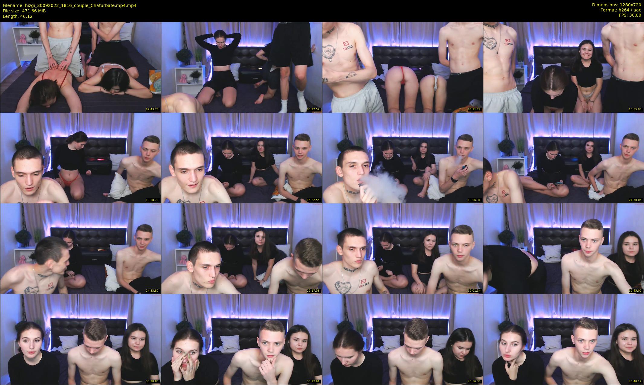 hizgi — 47 minute Chaturbate couple cam show recording, 720p, Sep 30, 2022