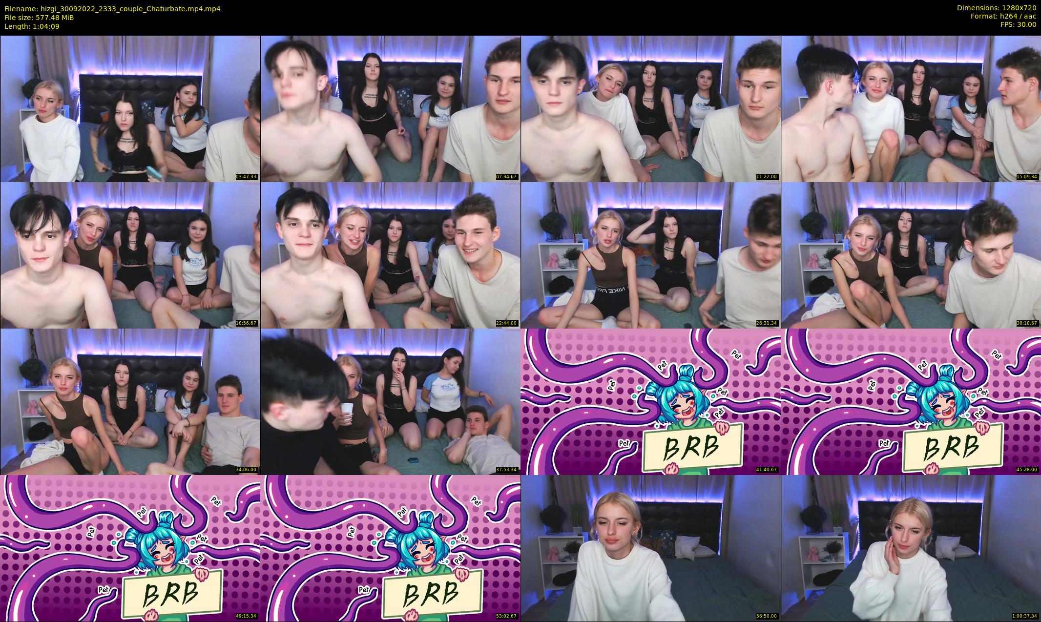 hizgi — 65 minute Chaturbate couple cam show recording, 720p, Sep 30, 2022