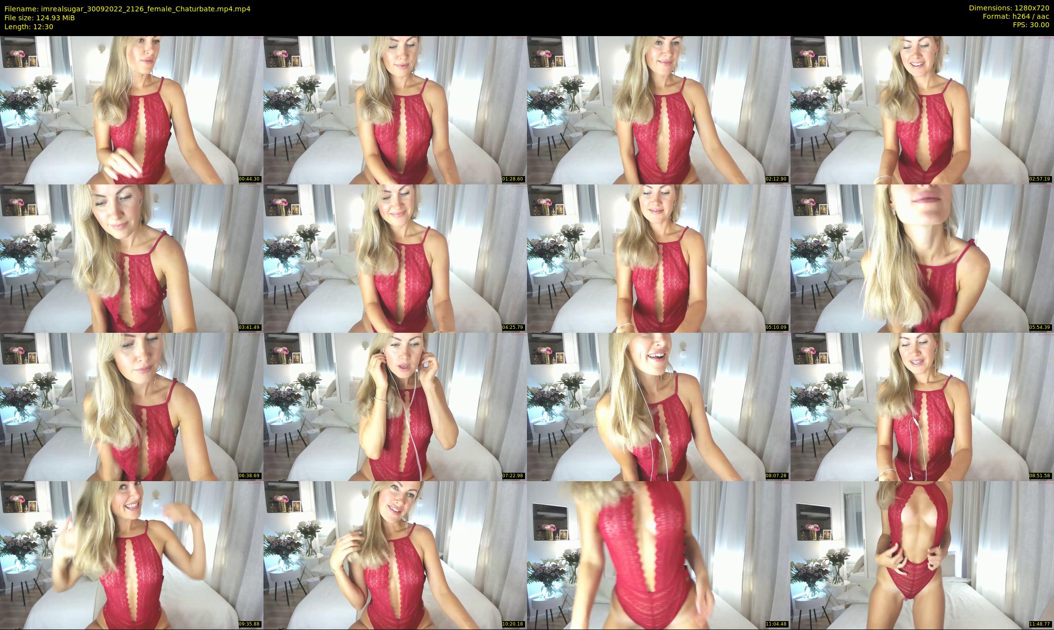 imrealsugar — 13 minute Chaturbate female cam show recording, 720p, Sep 30, 2022